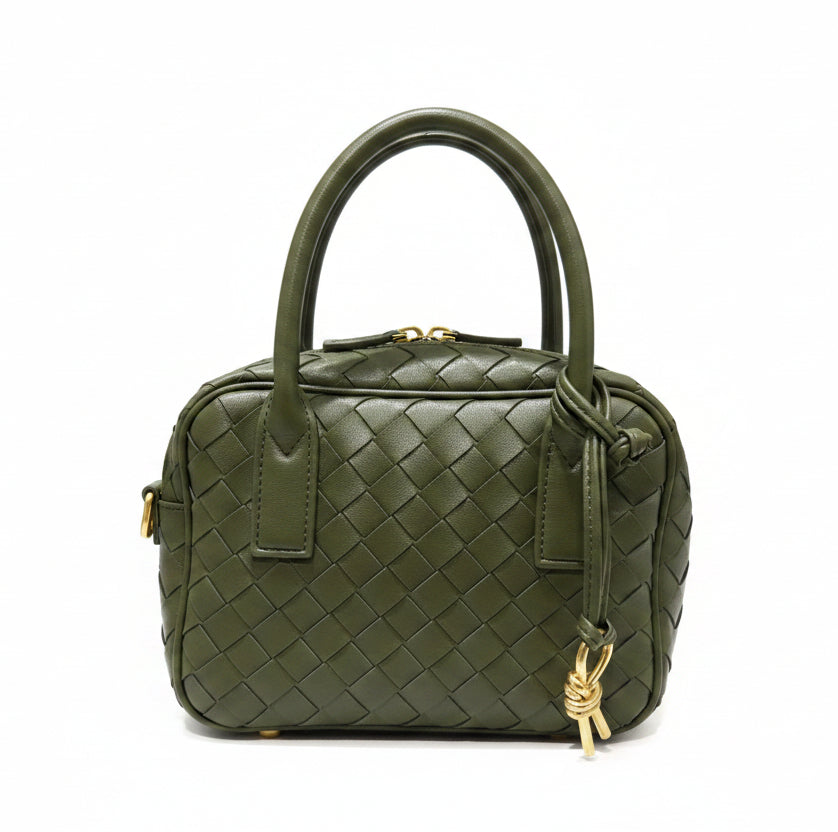 Velvet valigetta verde militare