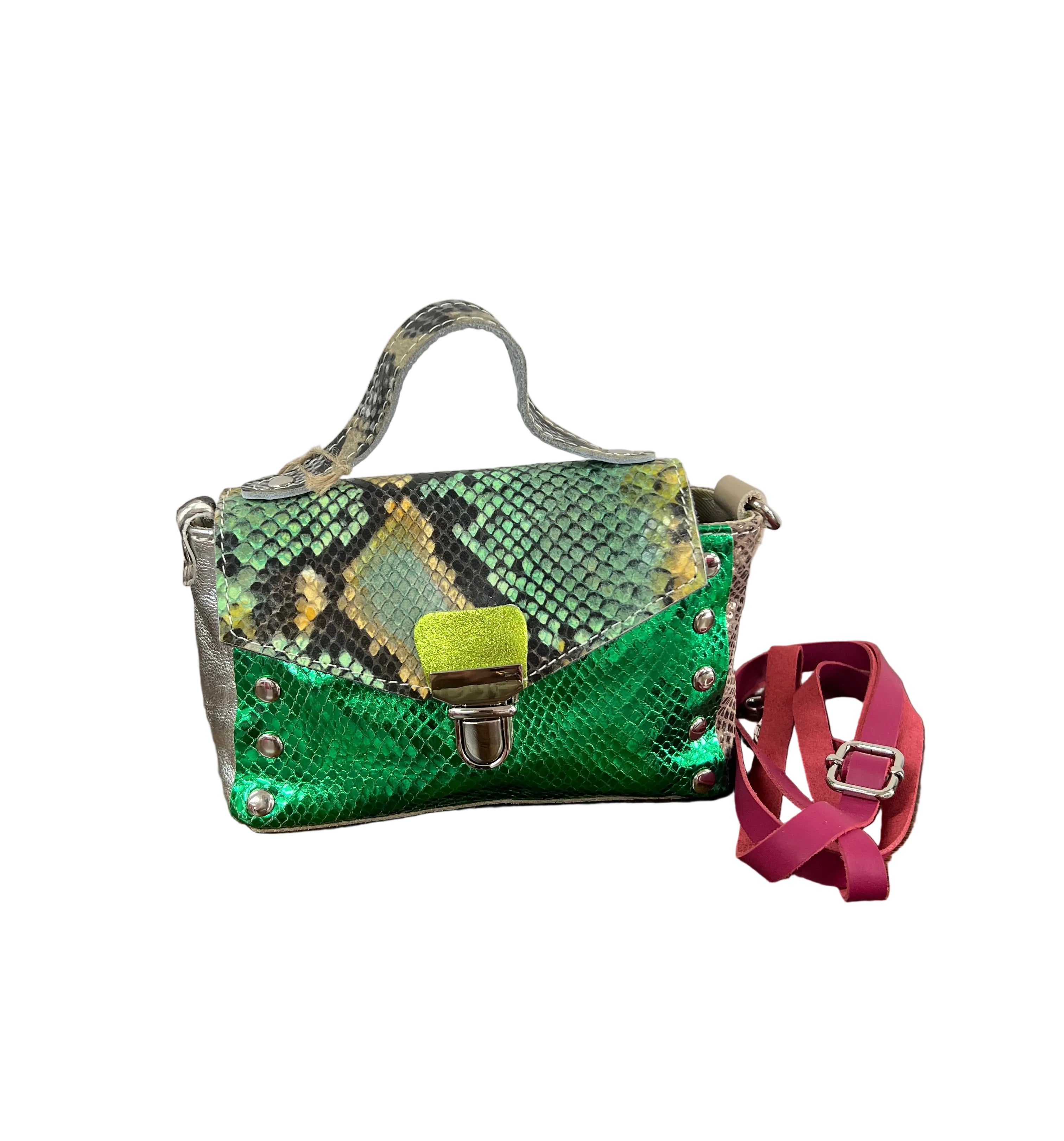 Country pocket patchwork verde smeraldo