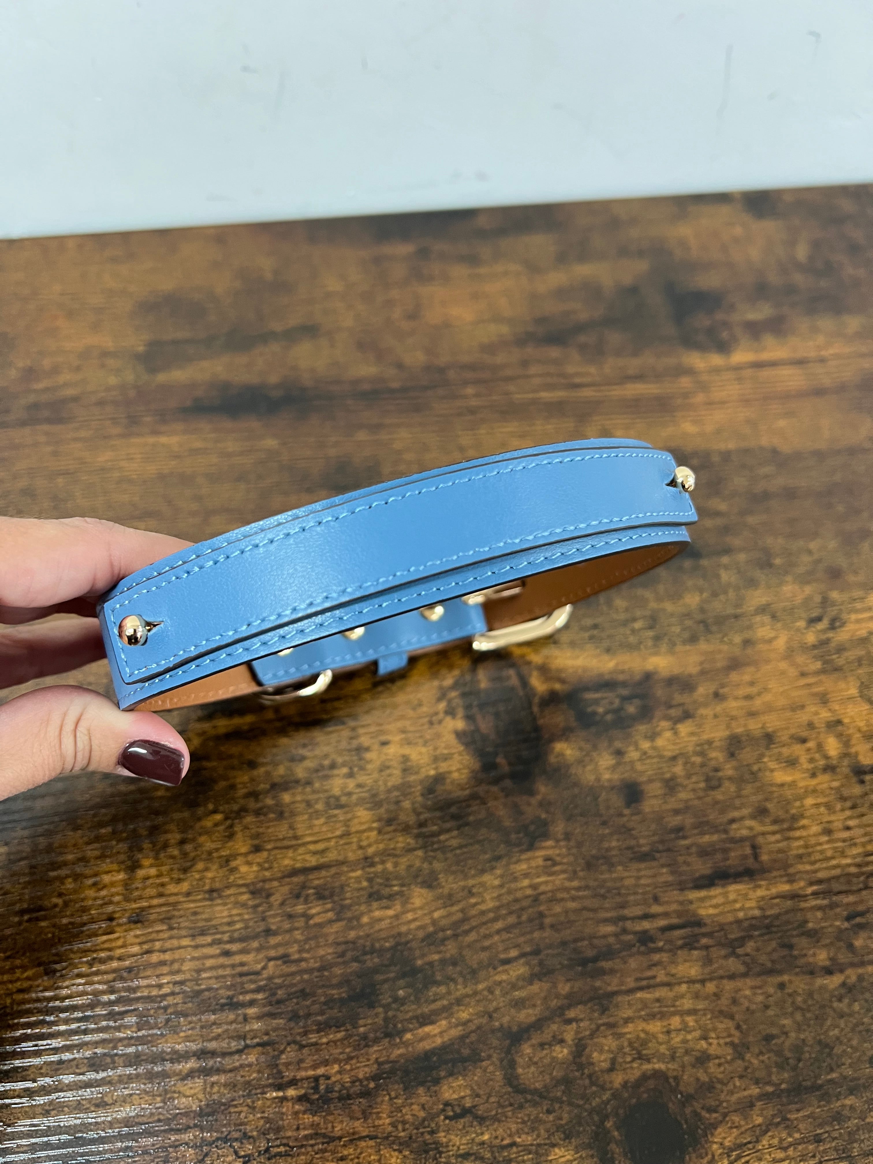 Collare in vera pelle avio