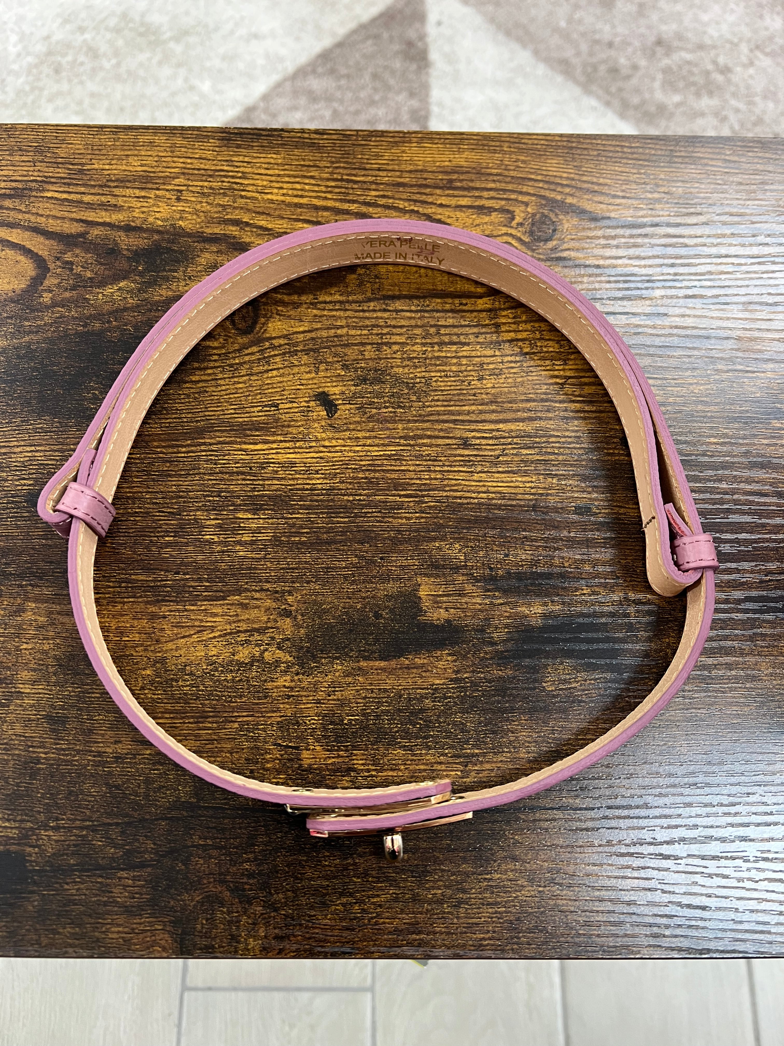 Cintura senza buchi rosa antico