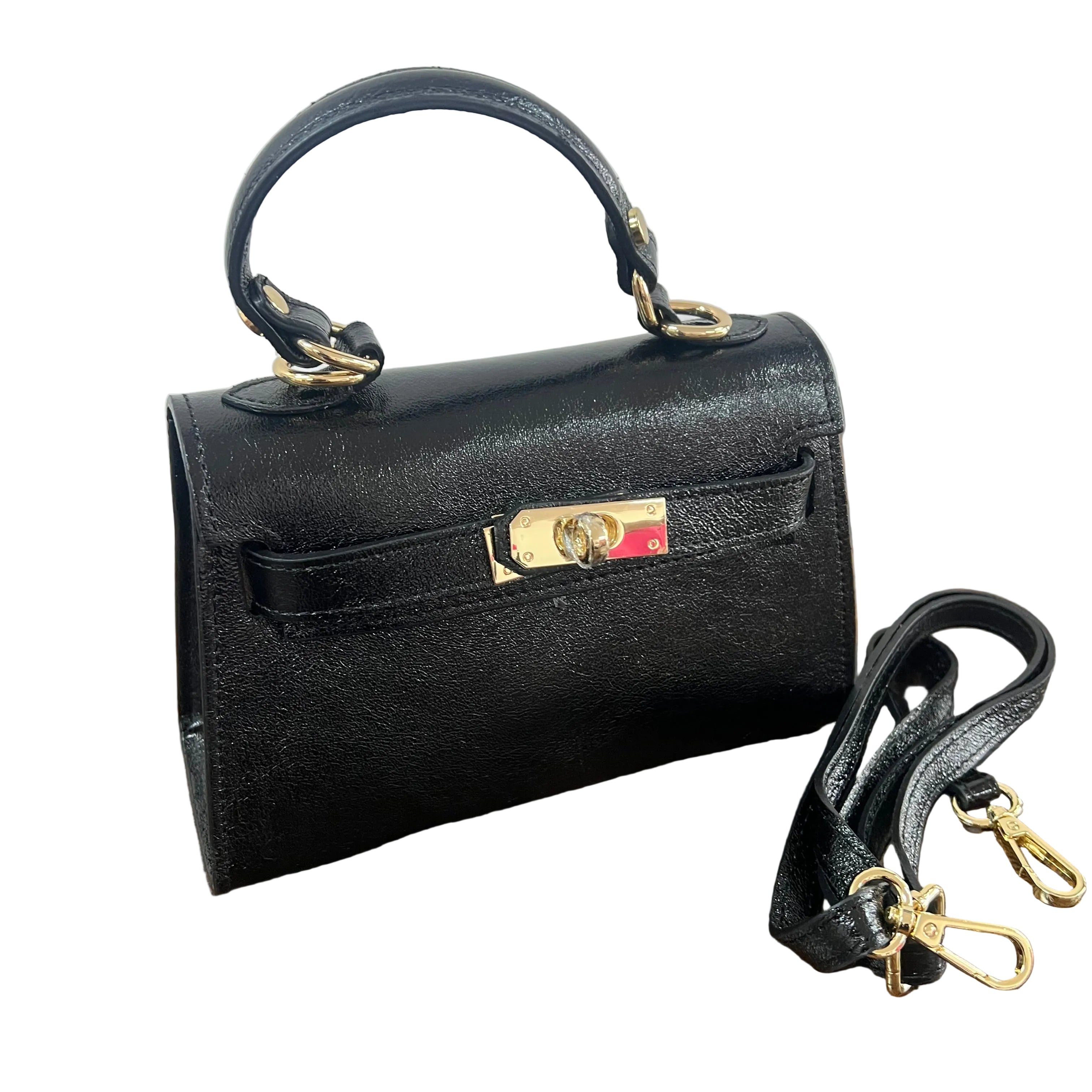 Kylie pocket nero laminato