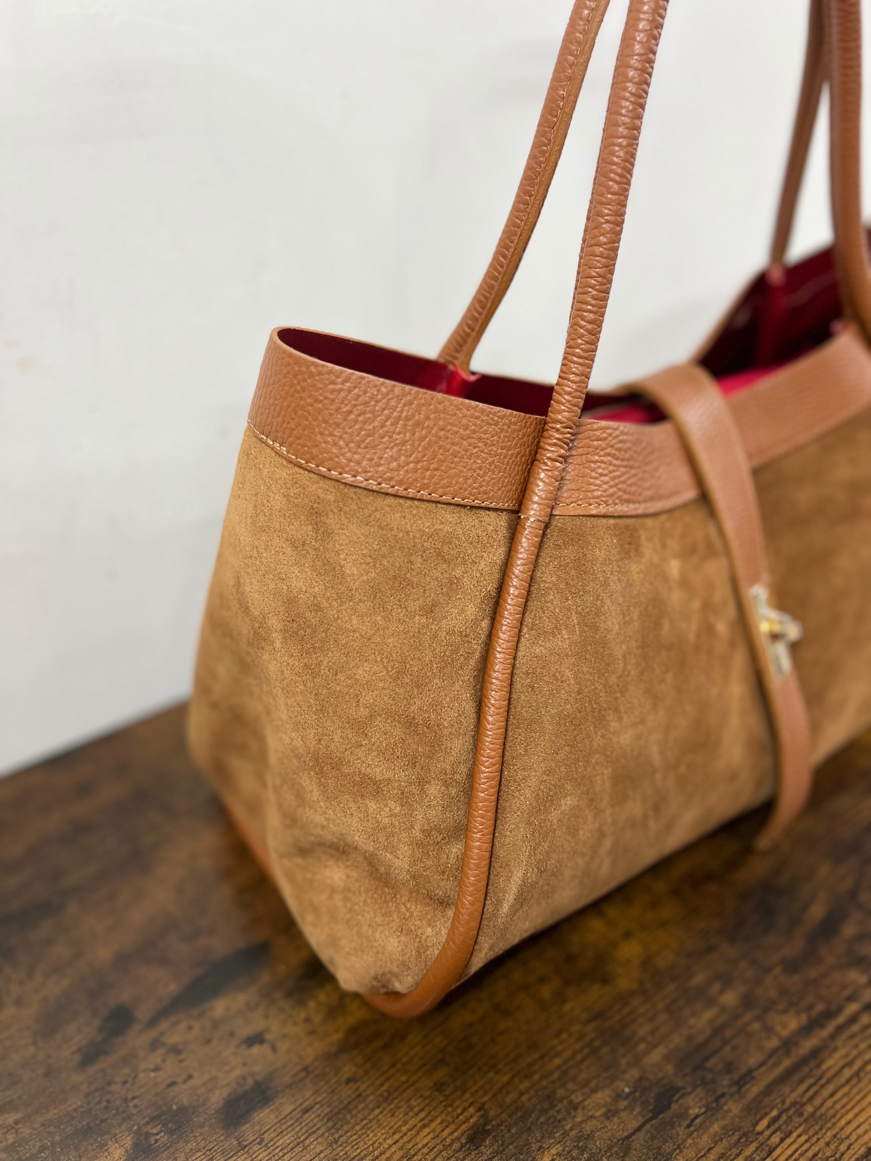 Jasmine light tan suede