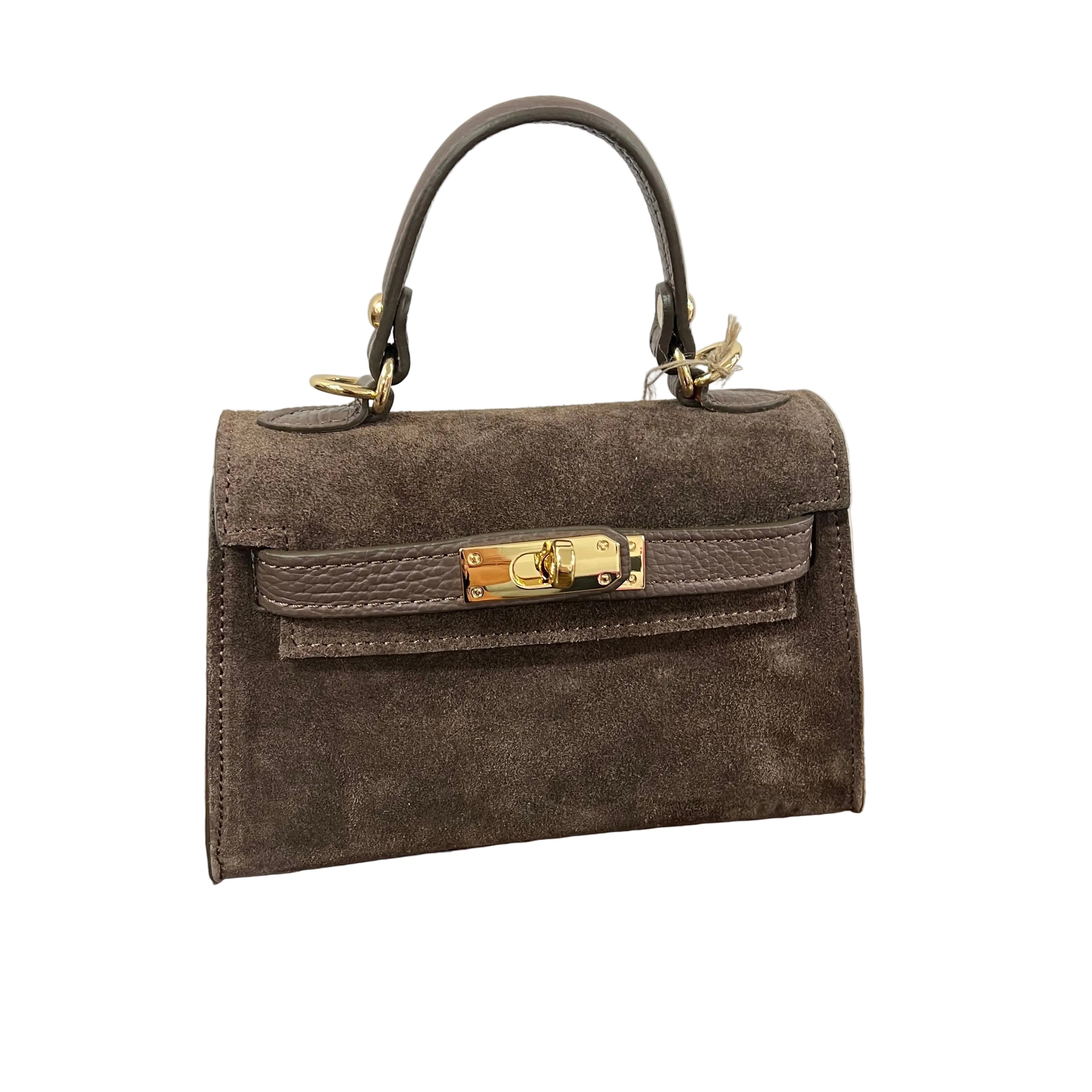 Kylie pocket suede fango