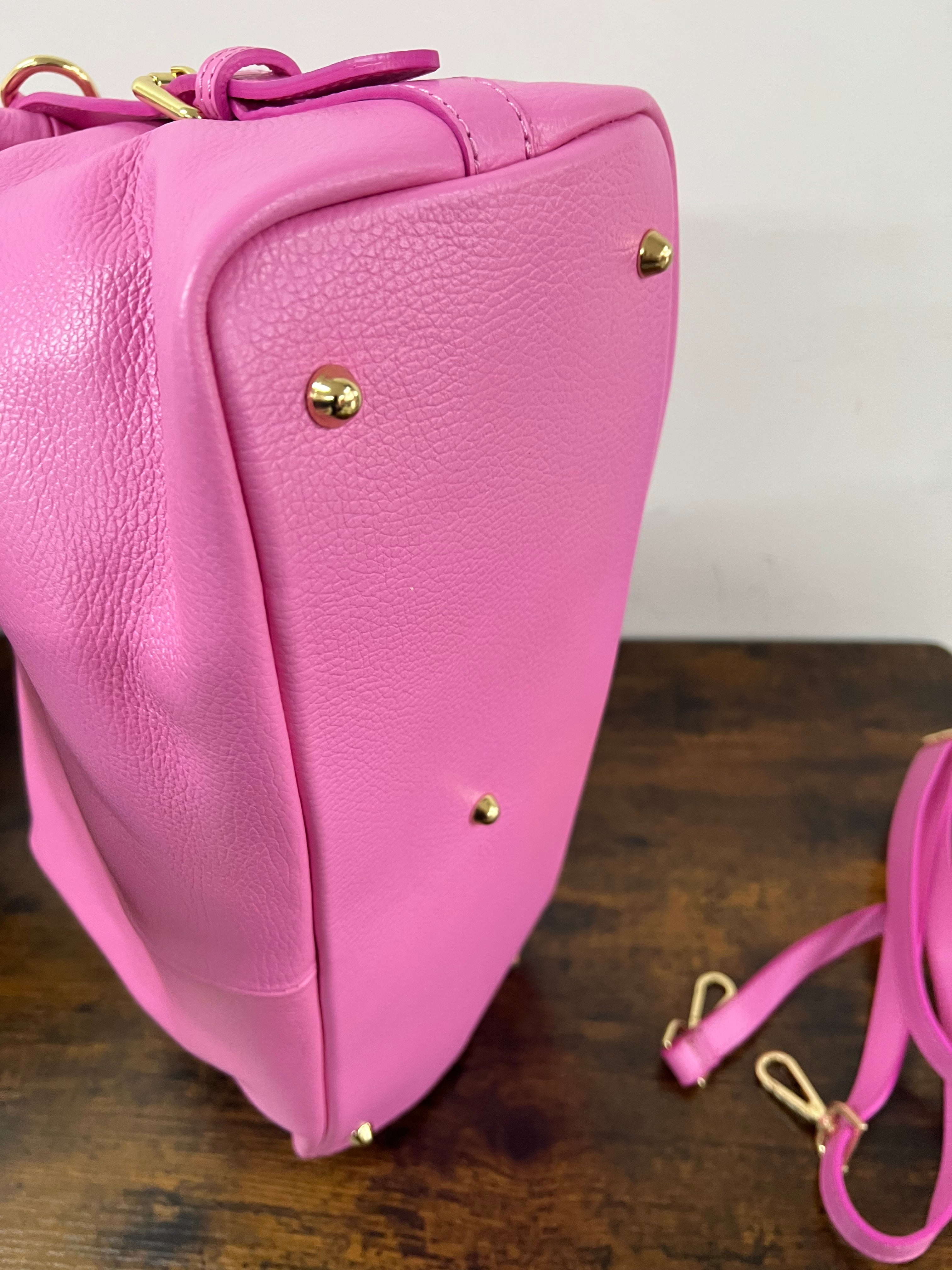 Cassandra pink bubble tote bag