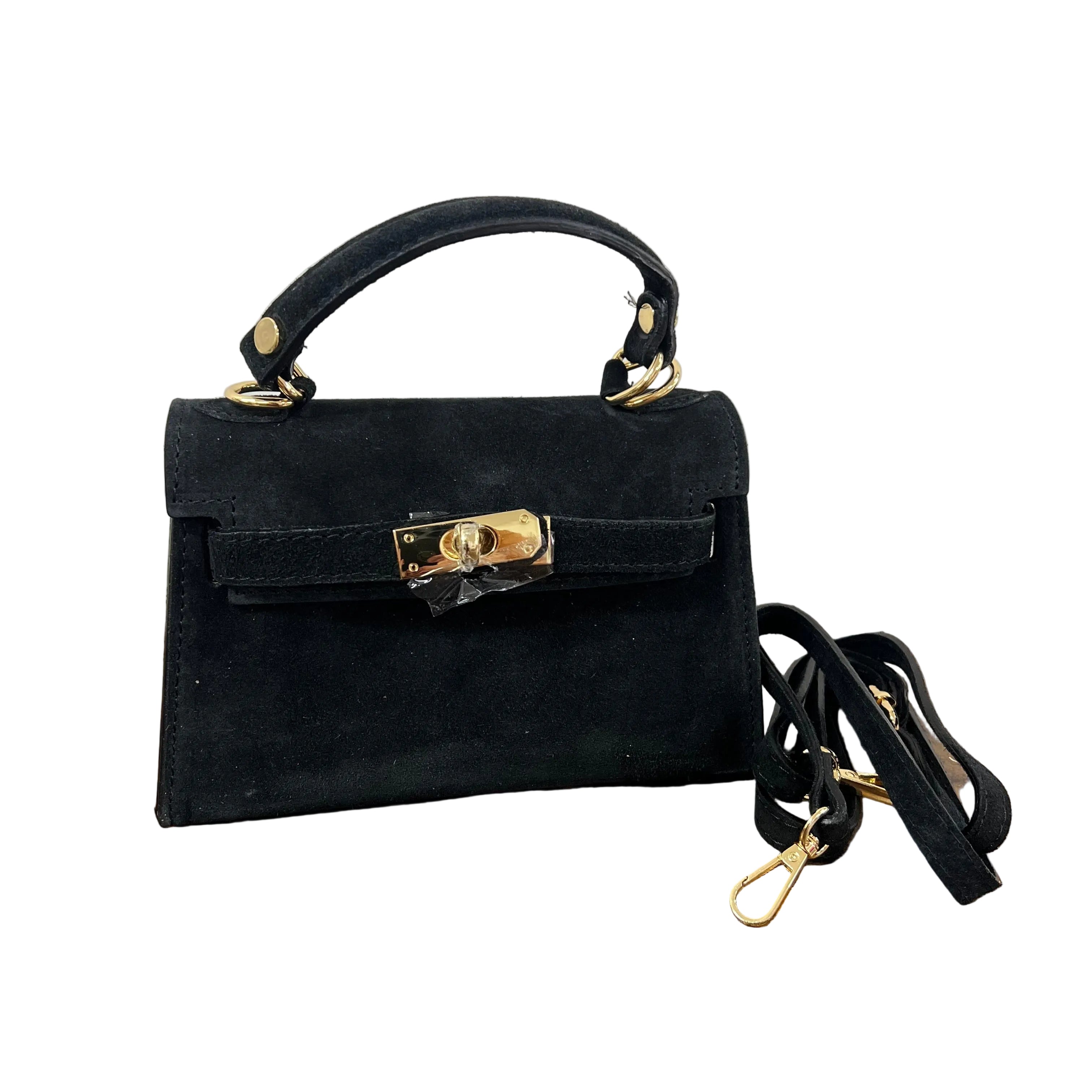Kylie pocket suede nero