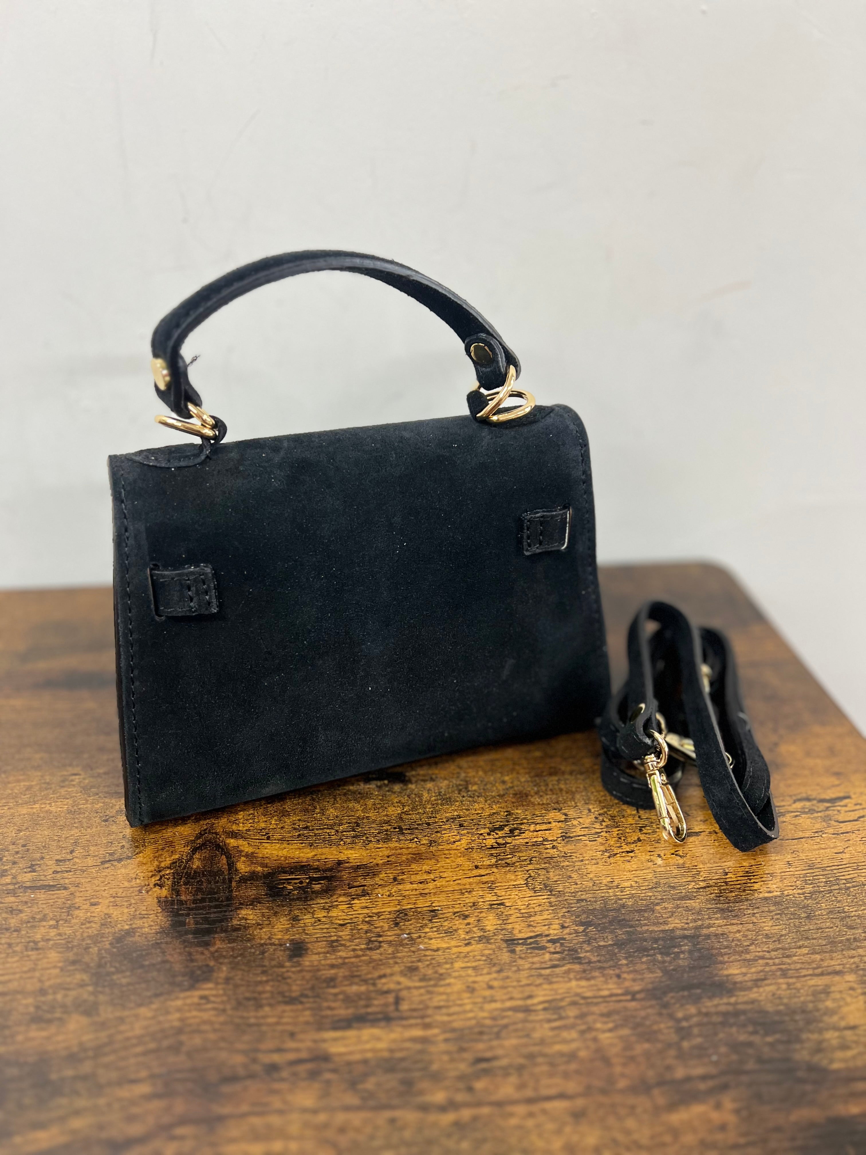 Kylie pocket suede nero