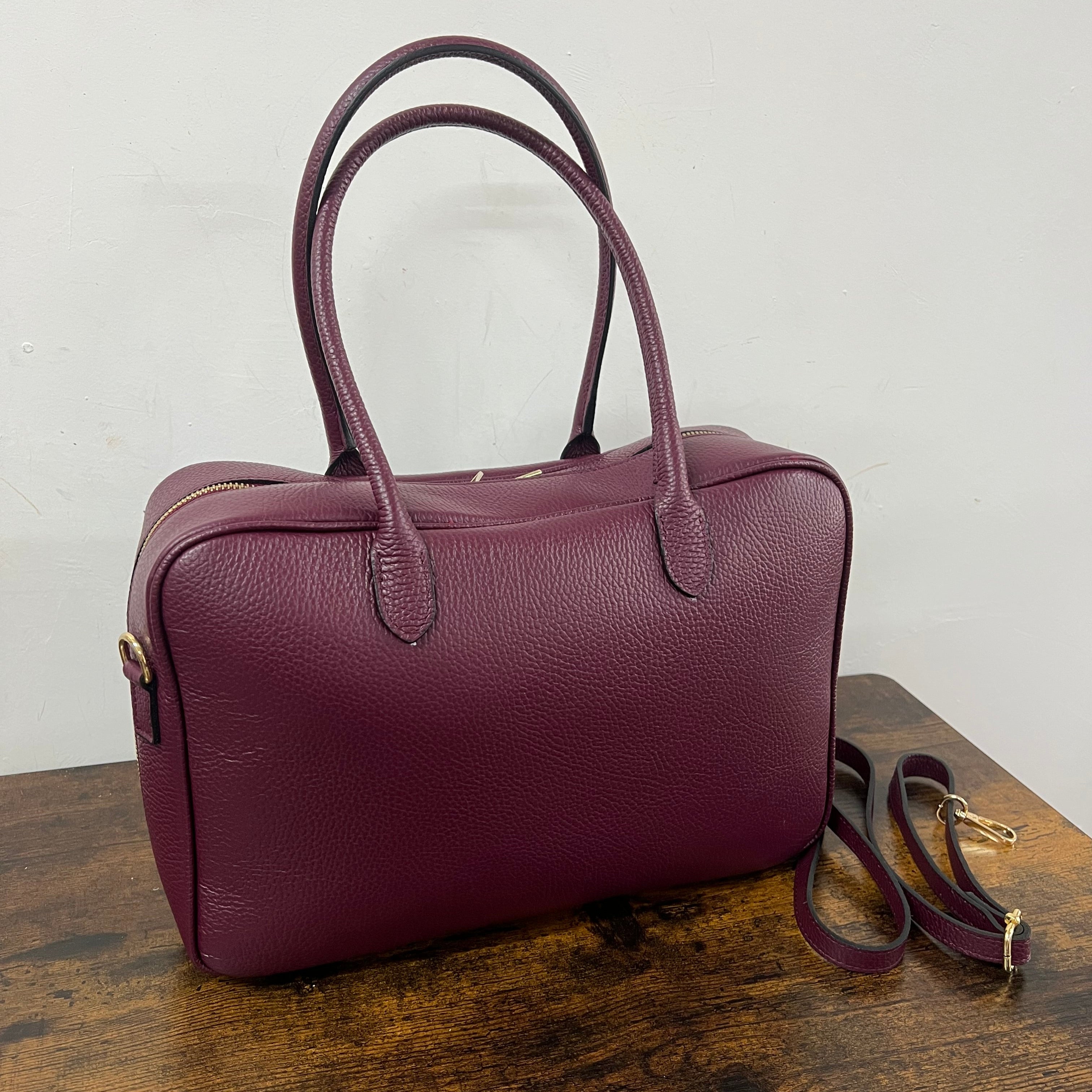 Maxi star bordeaux briefcase