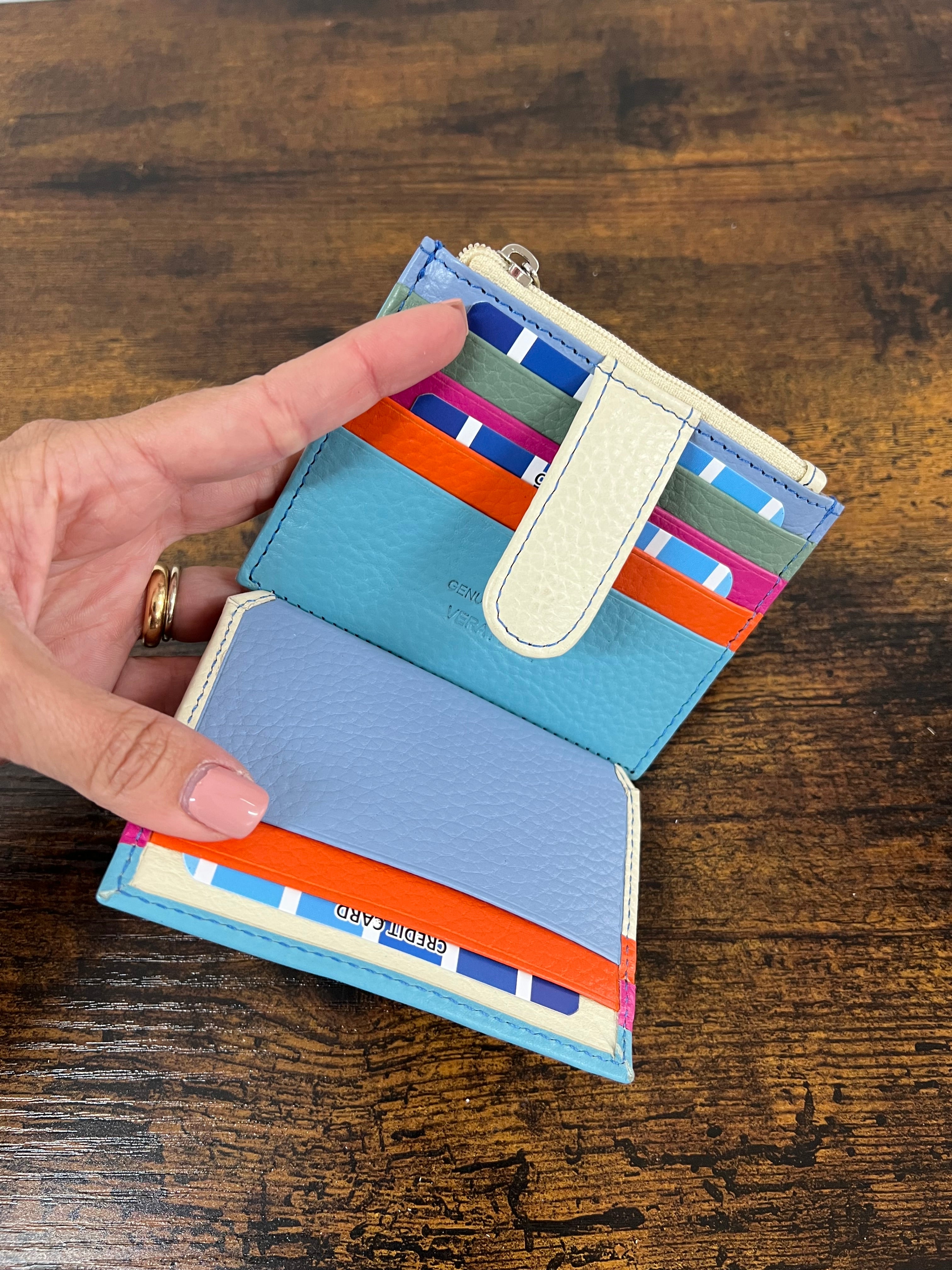 Unisex cream card holder