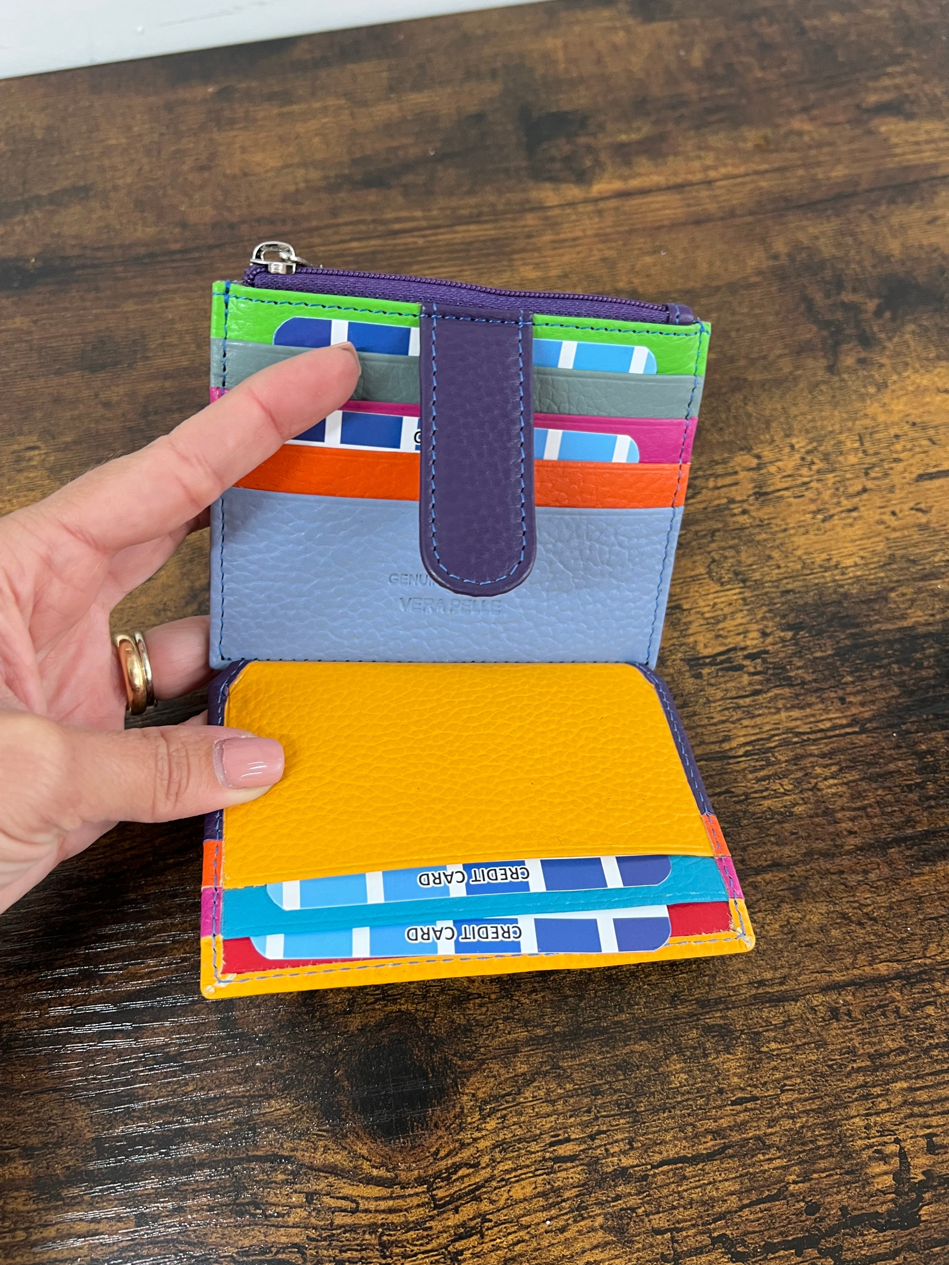 Purple unisex card holder