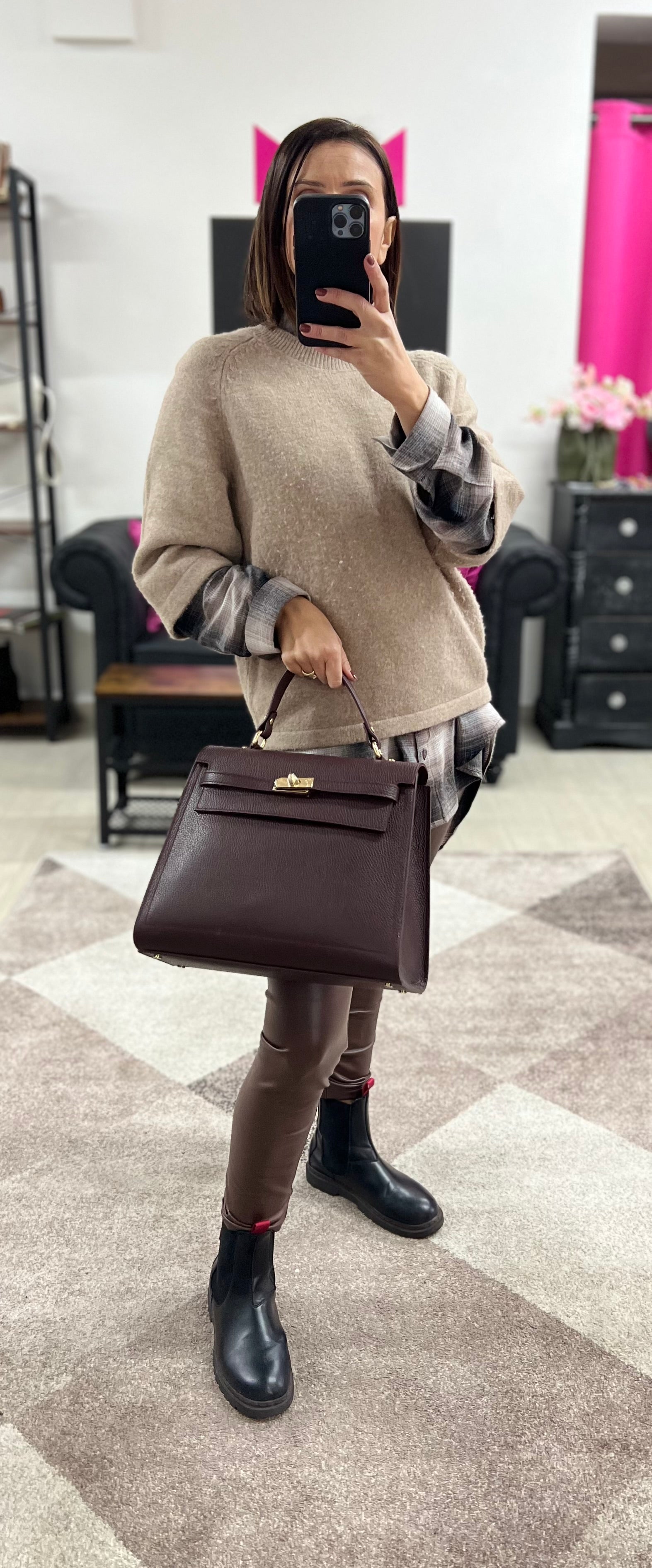 Kellie maxi bordeaux