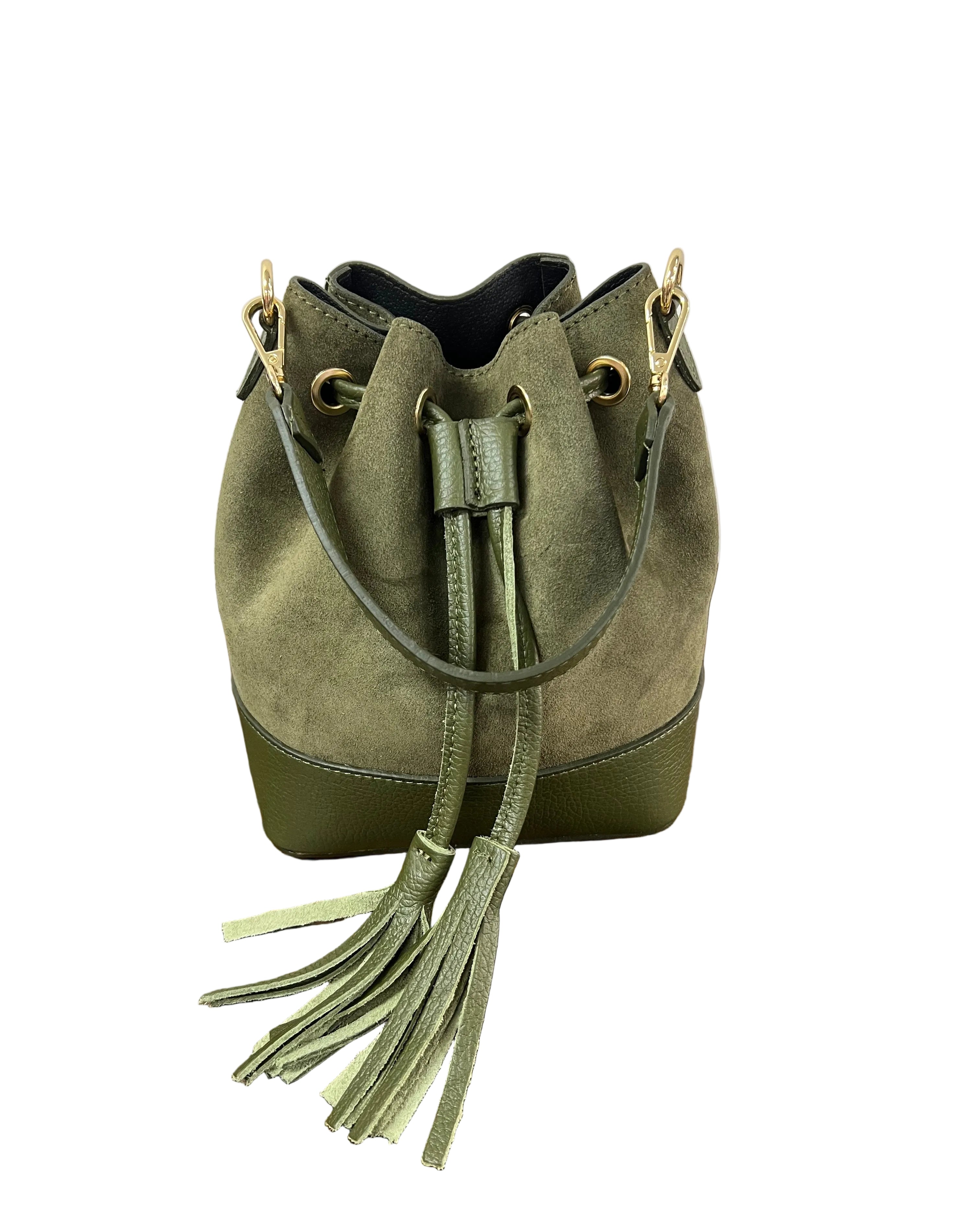 Sacchetto frange mini z scam verde militare