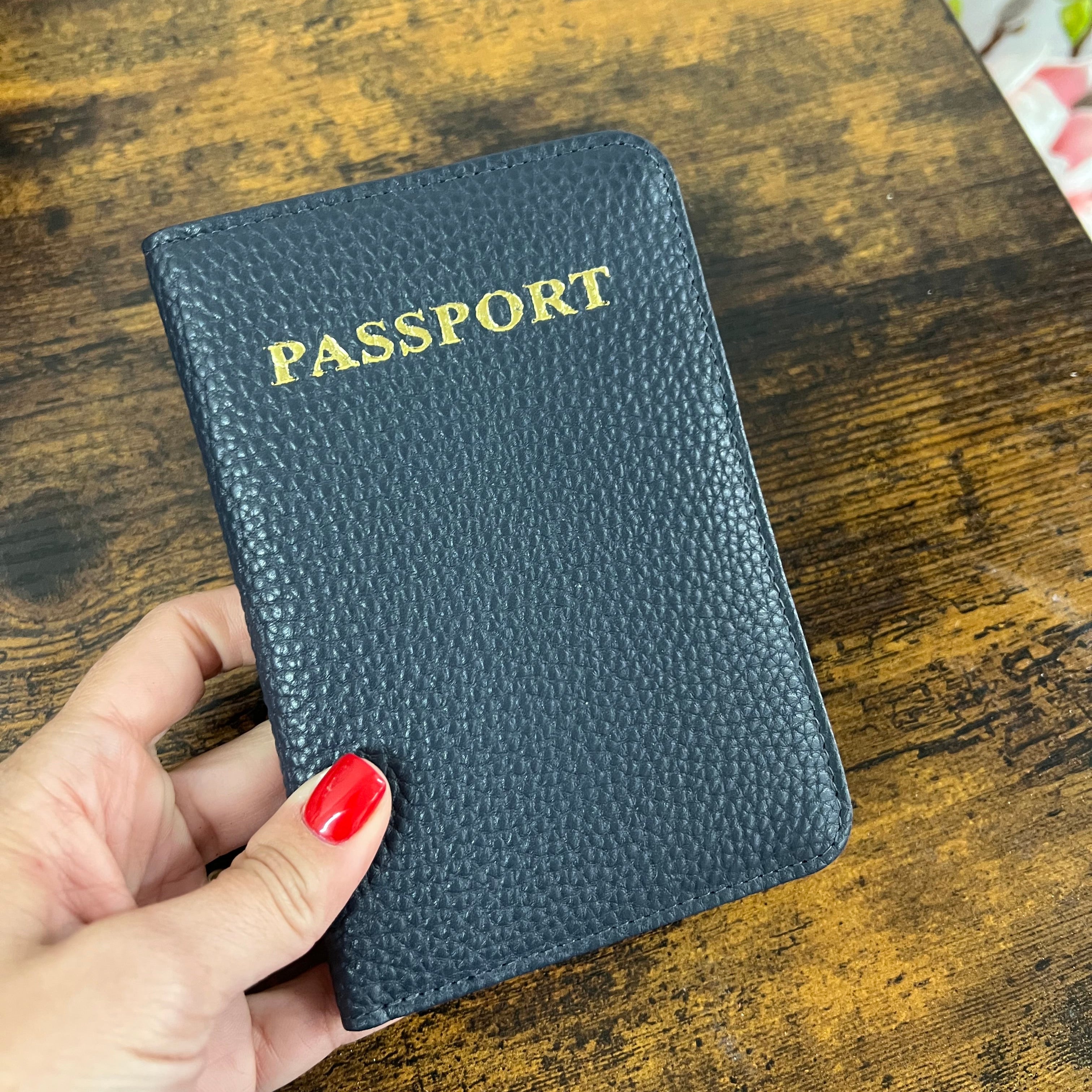 Navy passport holder