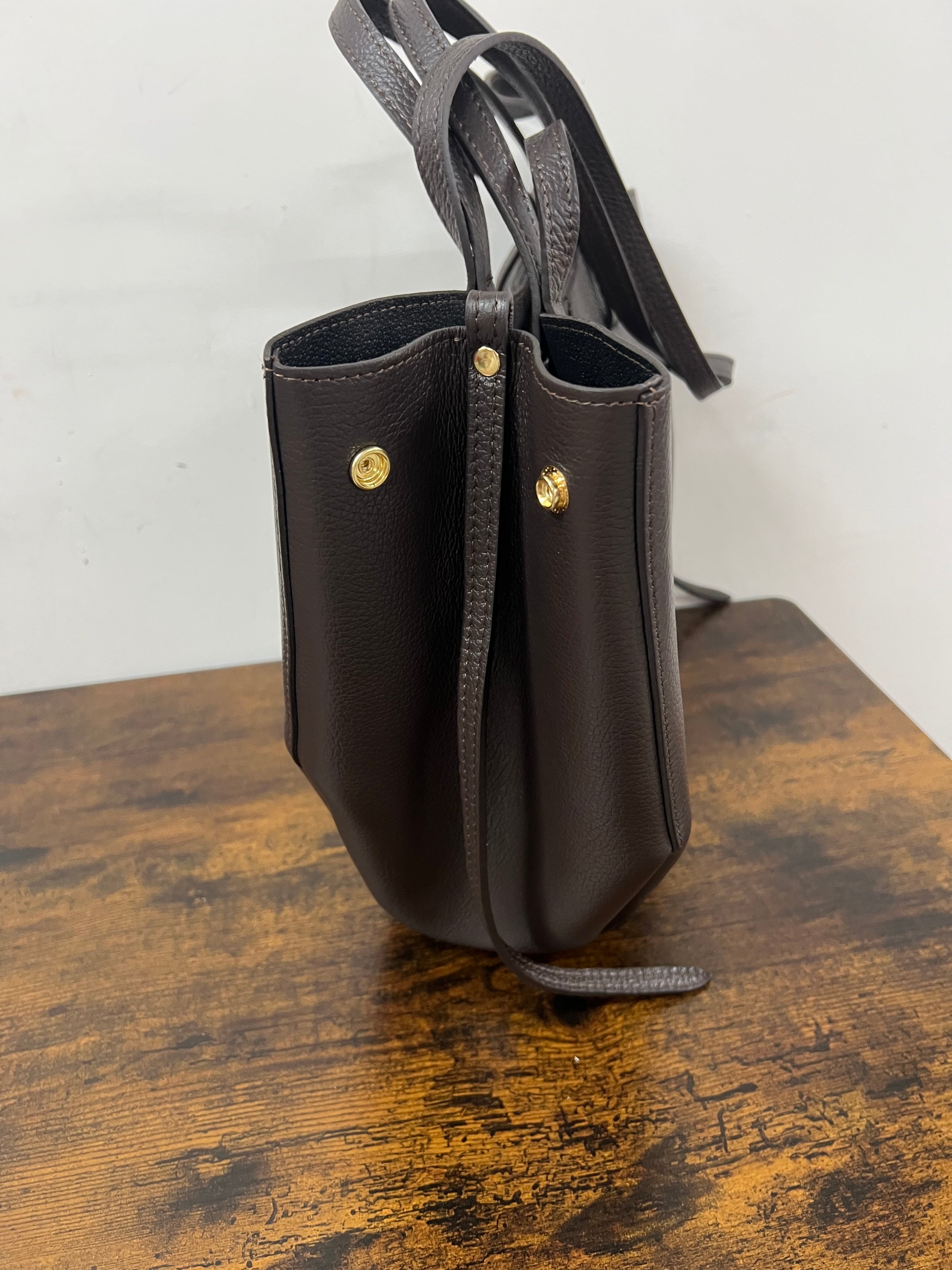 Lili shopper bag with dark brown head