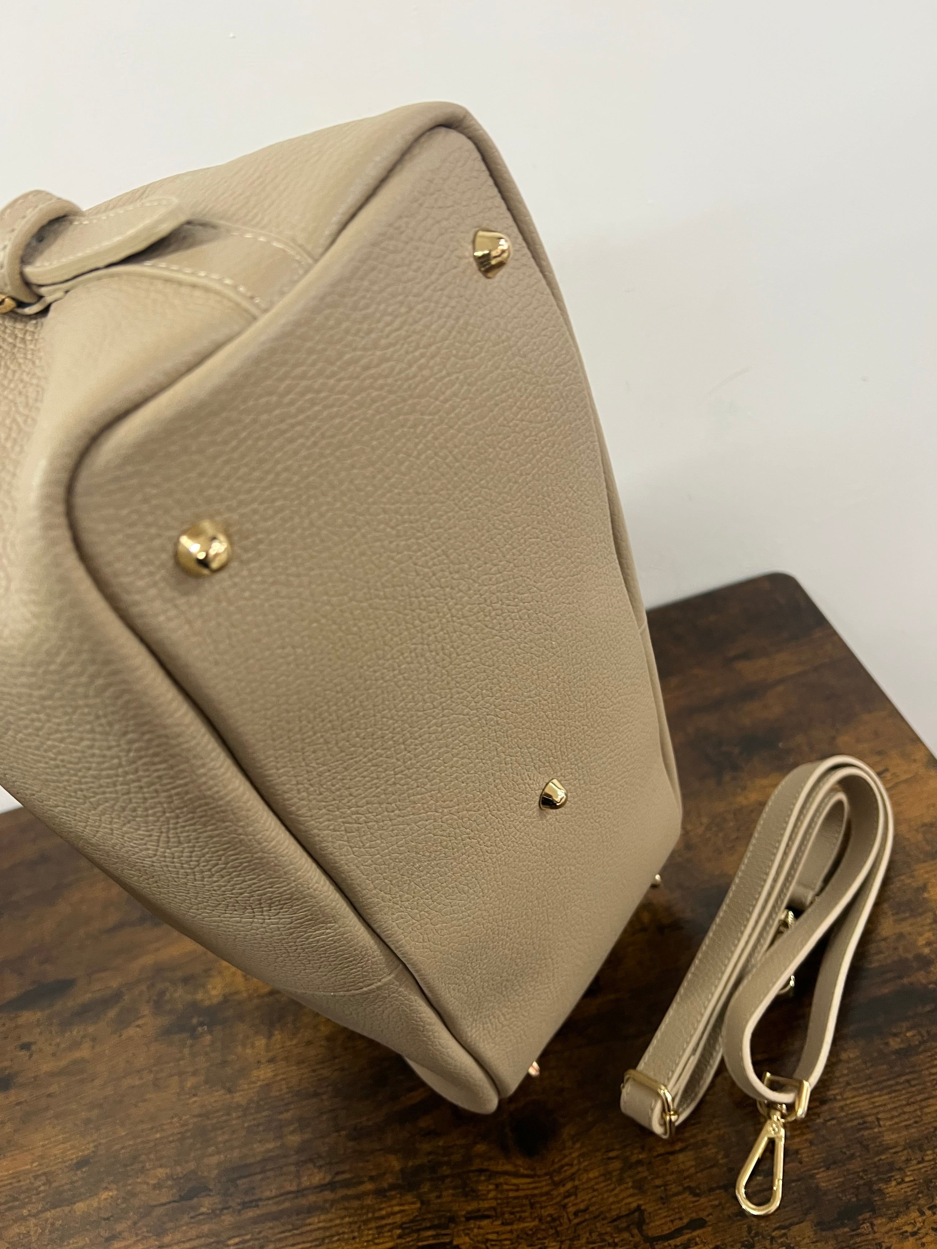 Cassandra dove gray tote bag