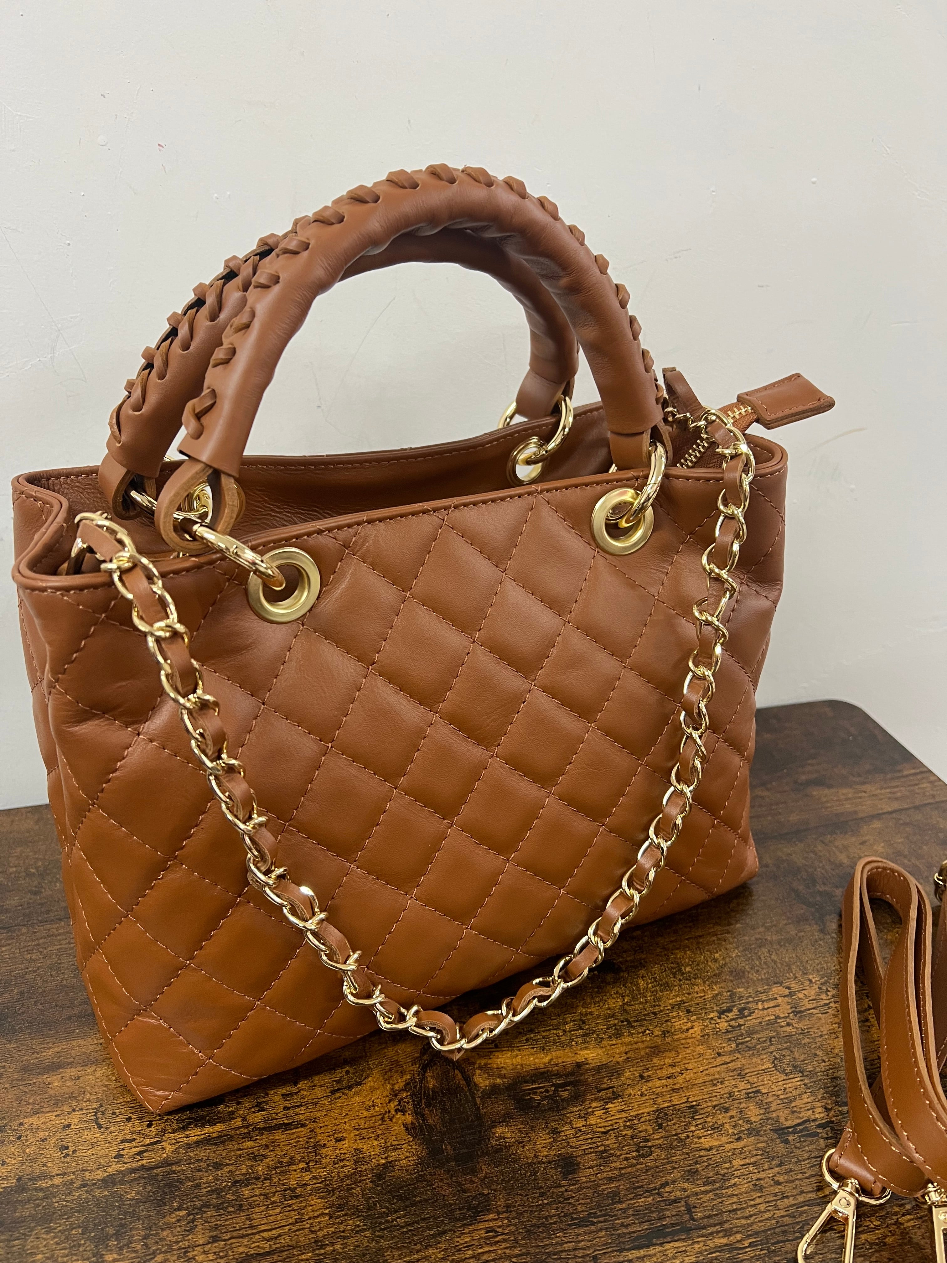 Lively leather midi