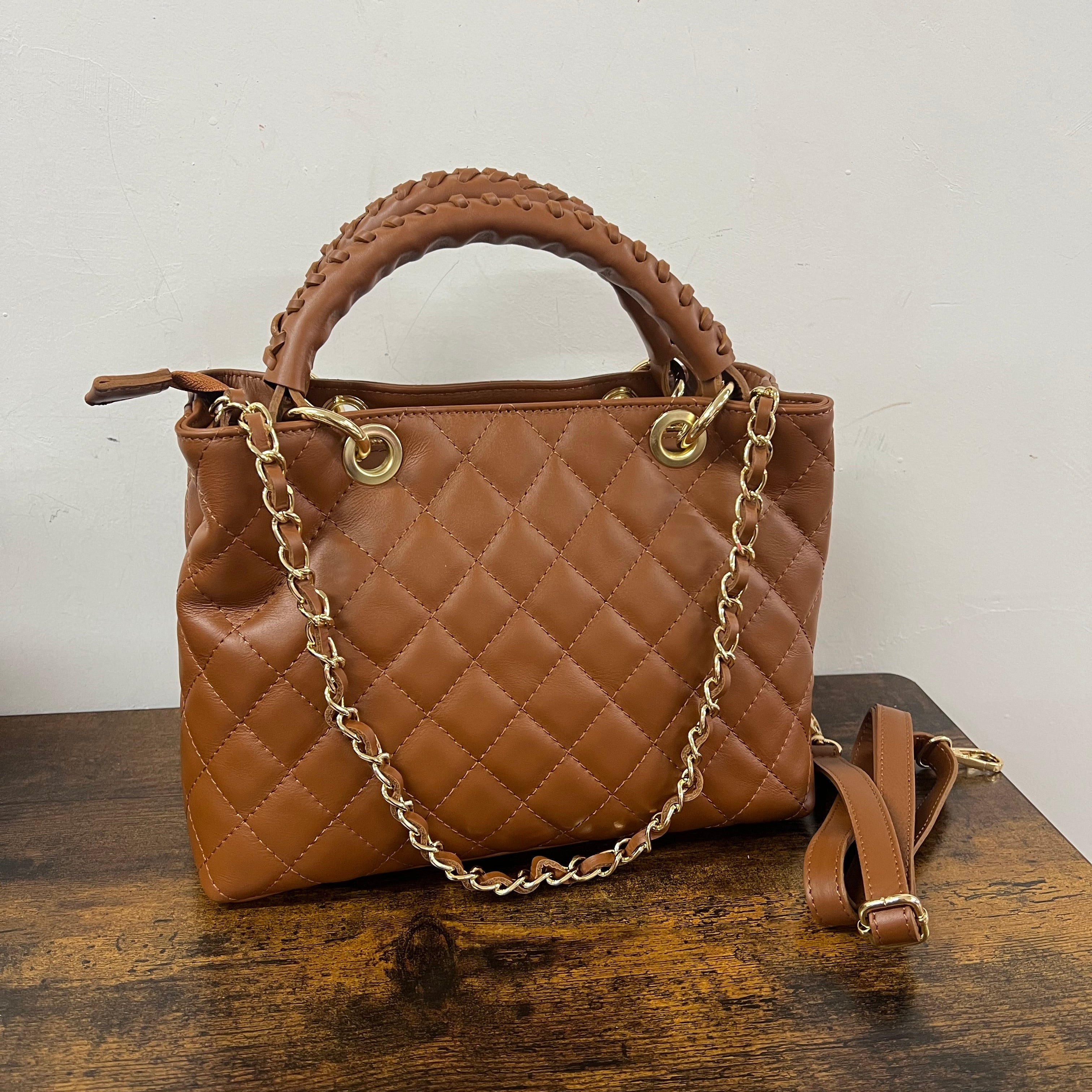 Lively leather midi