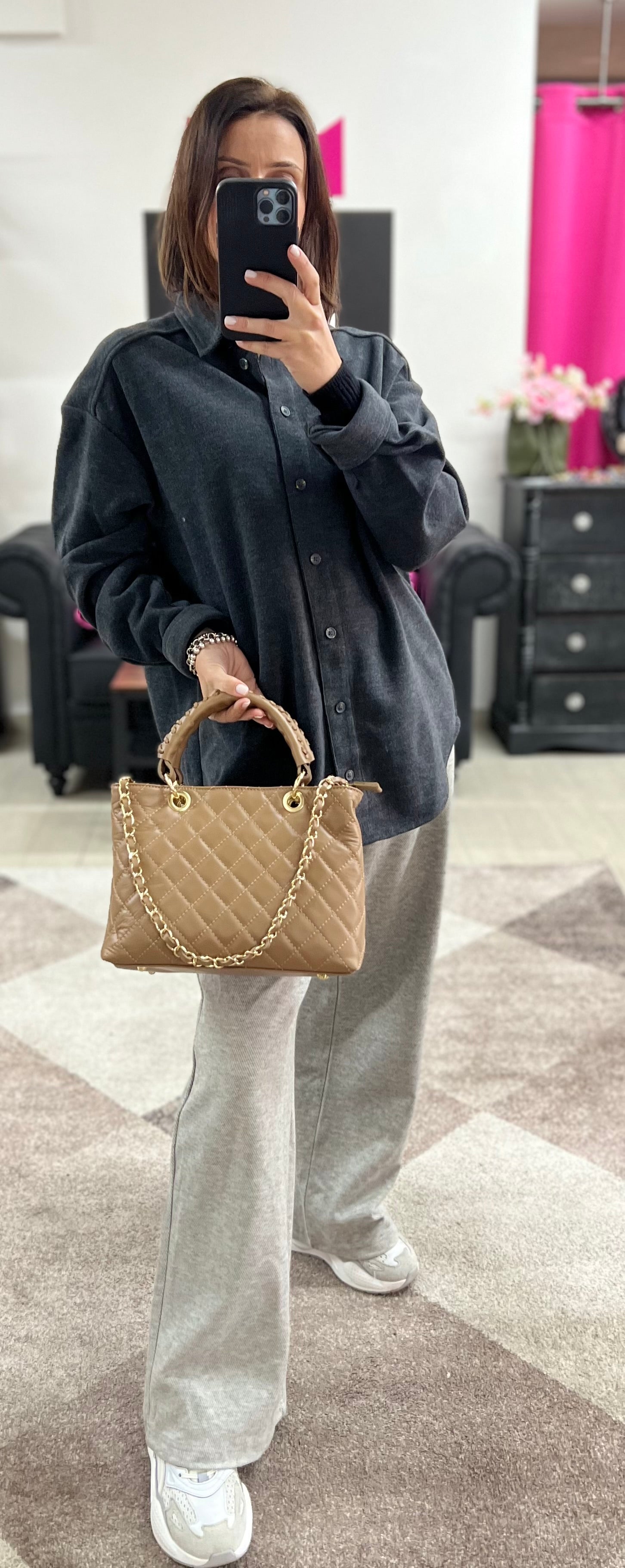 Lively midi taupe