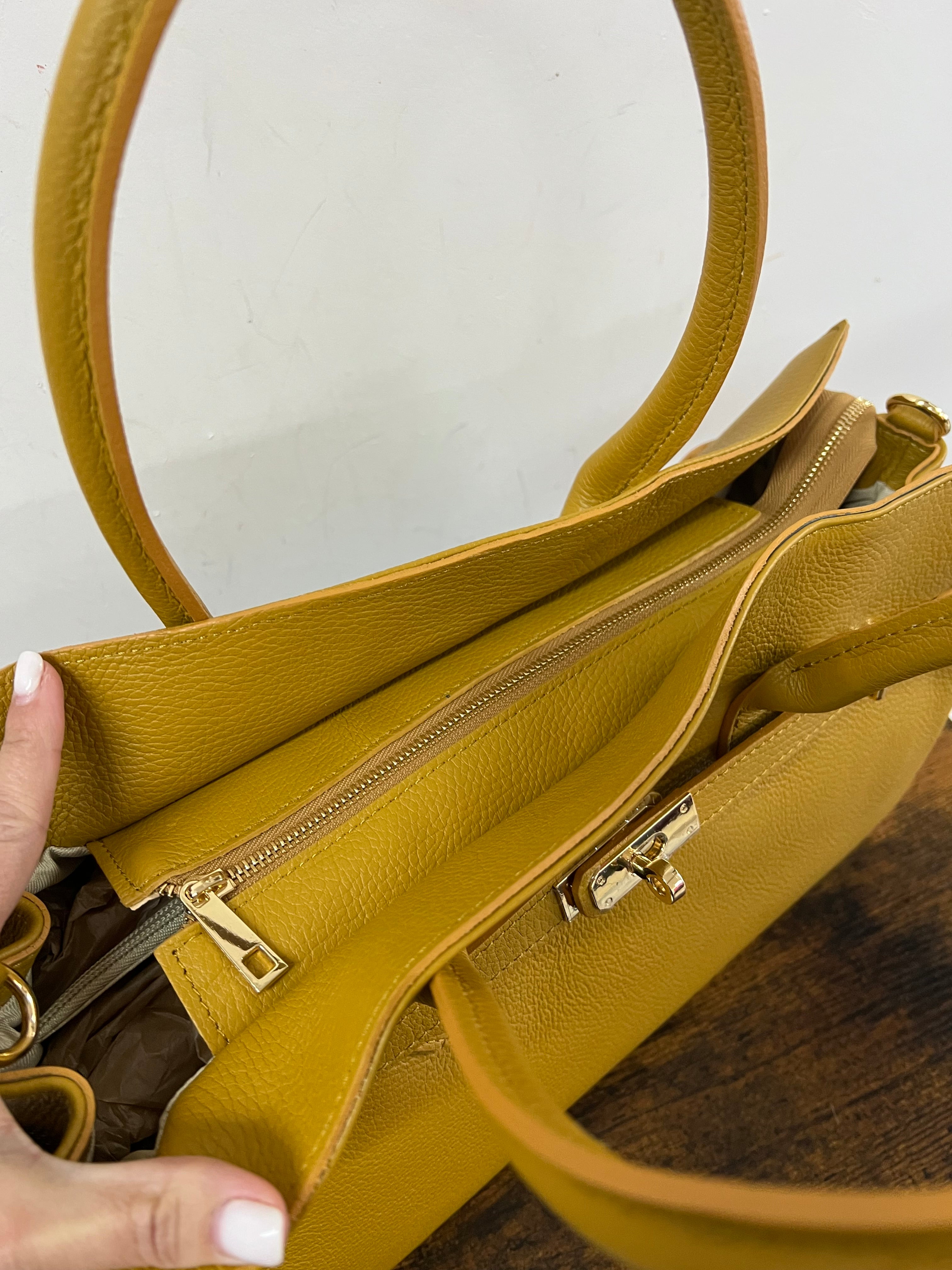 Shopper horse basic senape