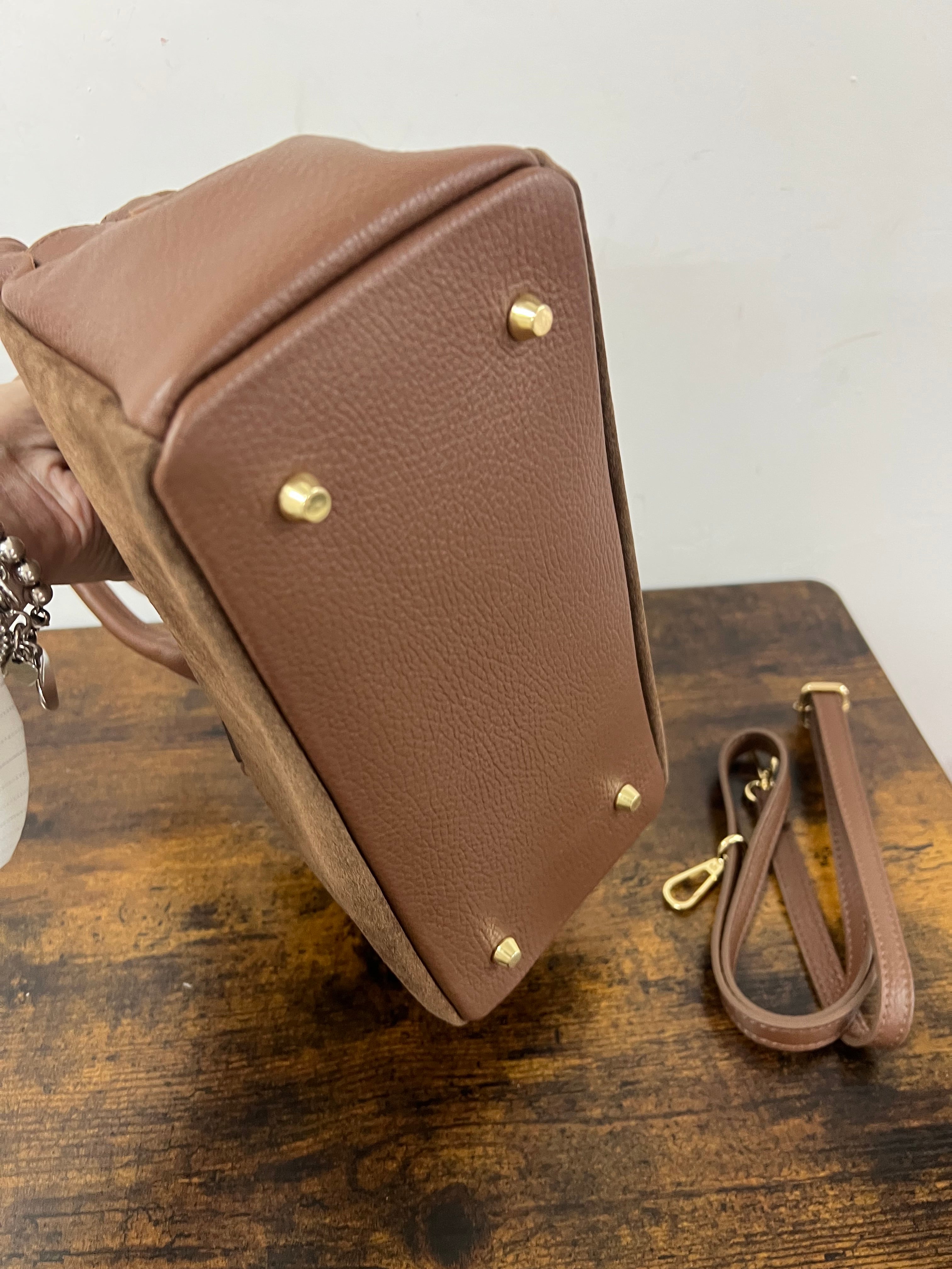 Shopper horse suede mini cioccolato