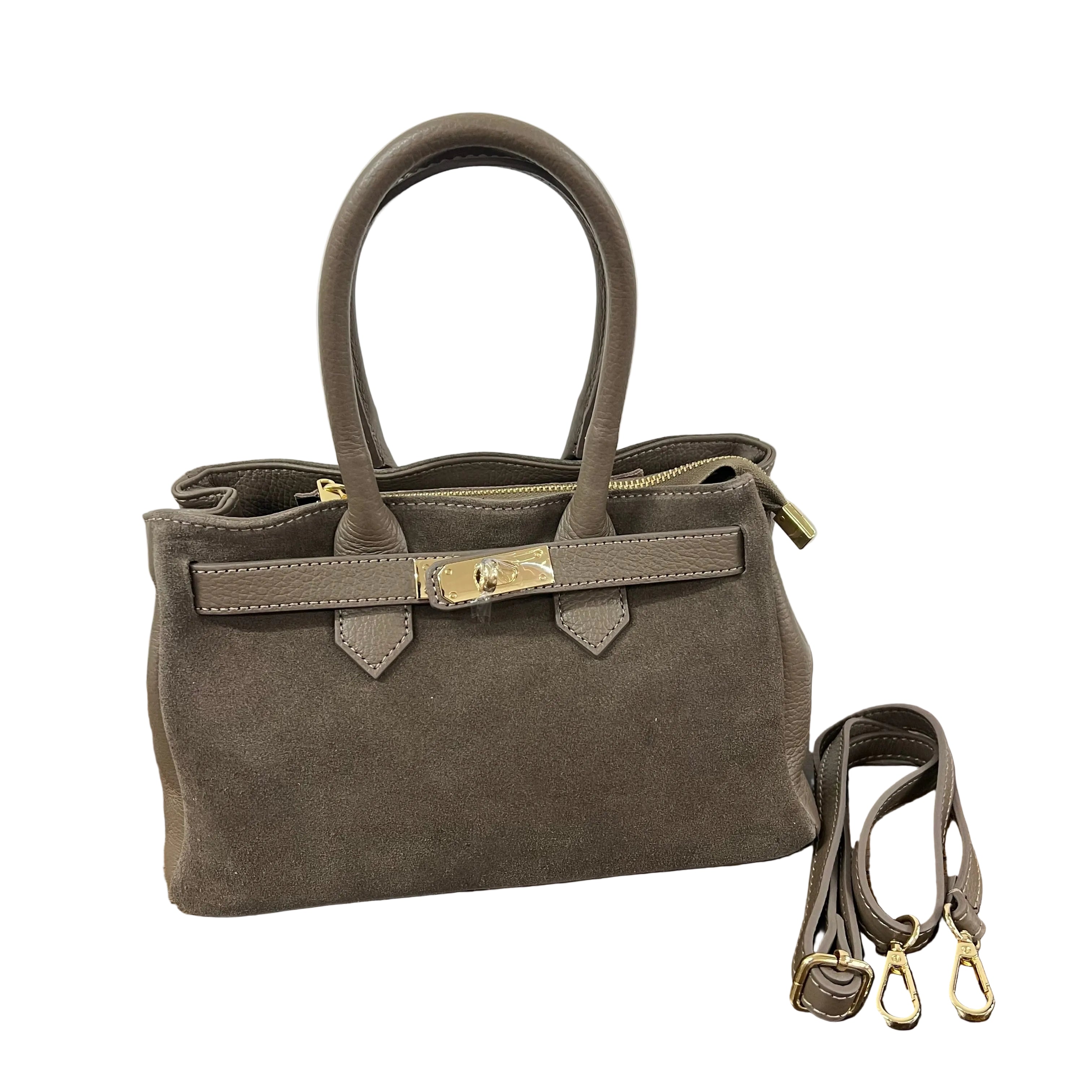 Shopper horse suede mini fango