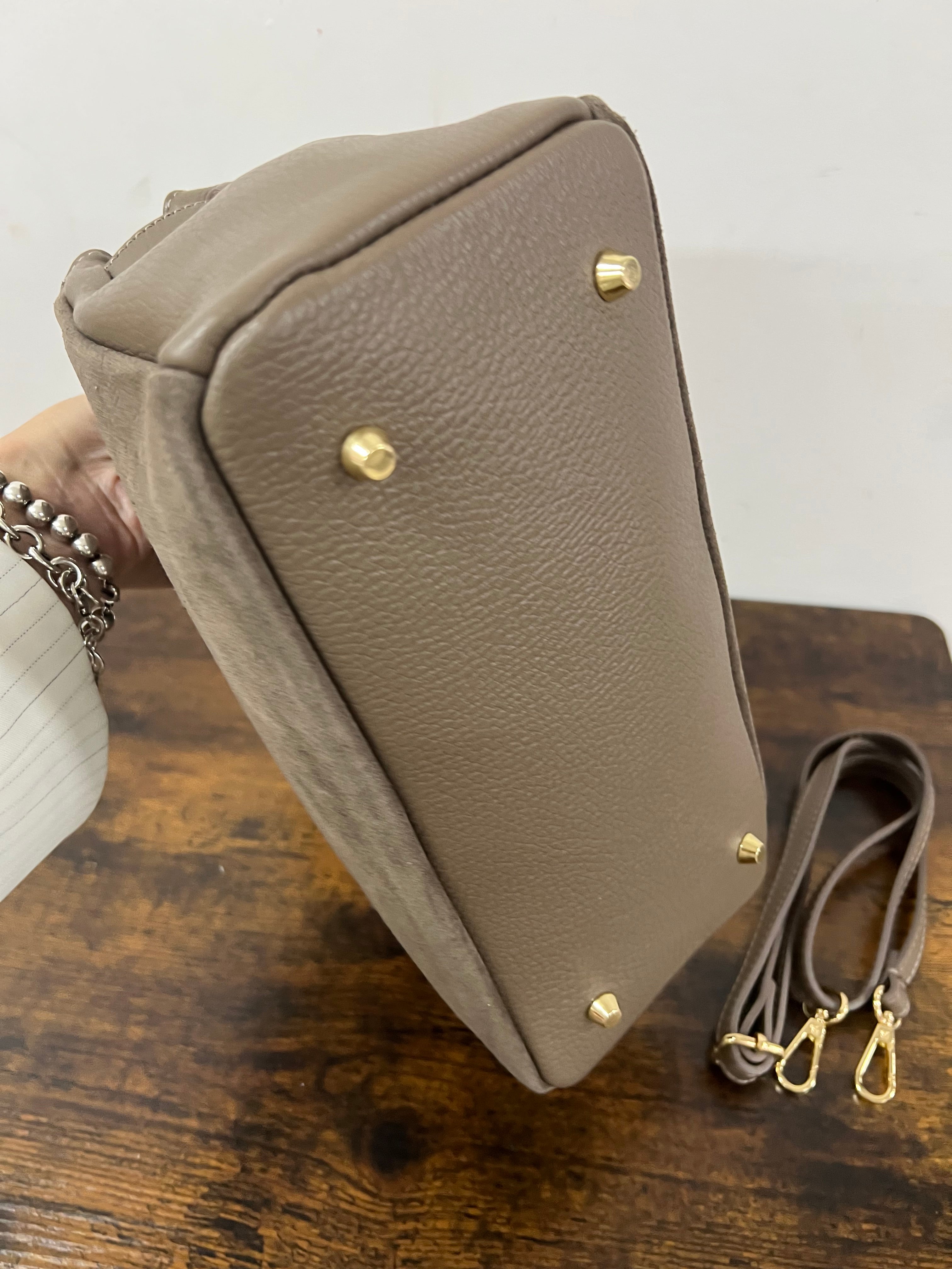 Shopper horse suede mini fango