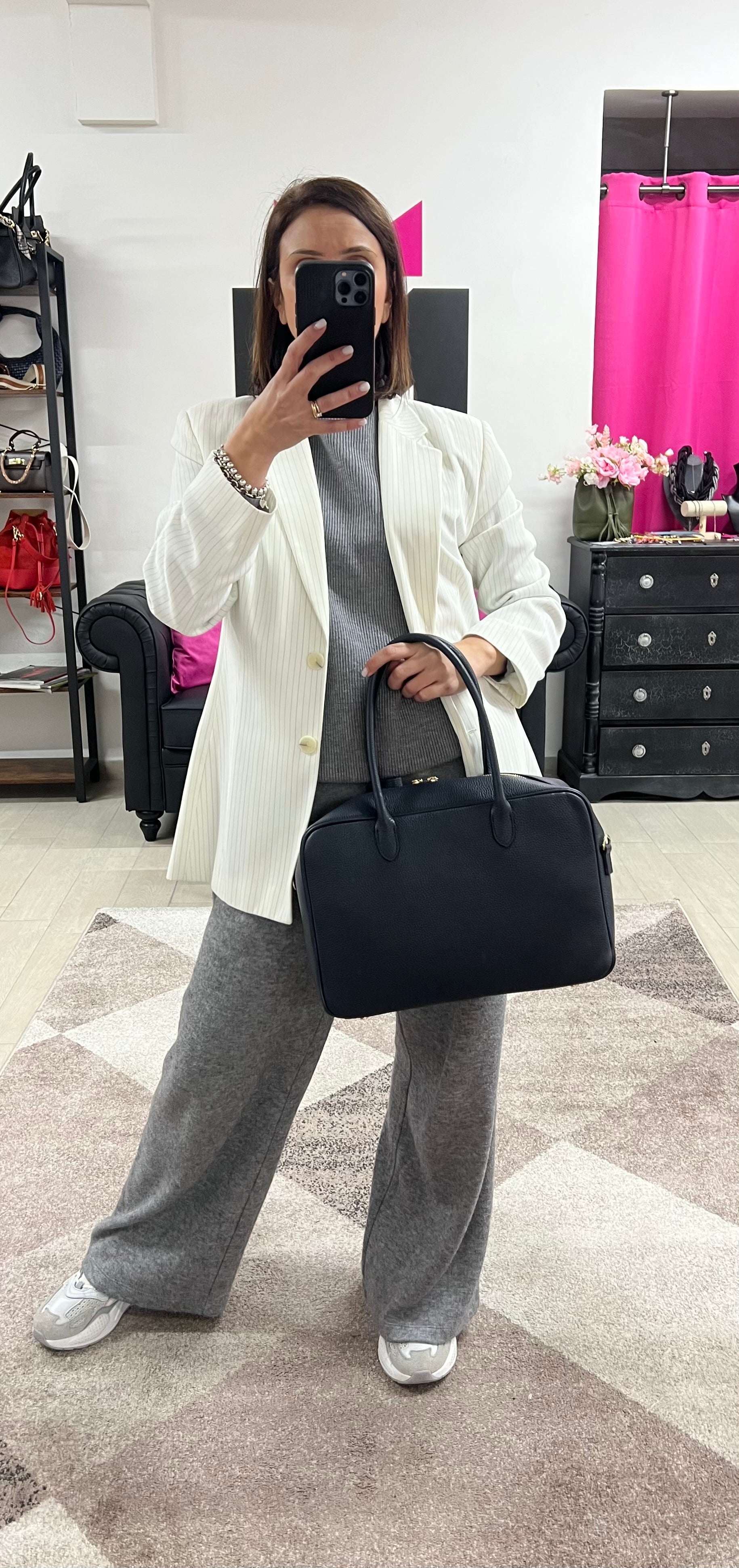 Navy star briefcase