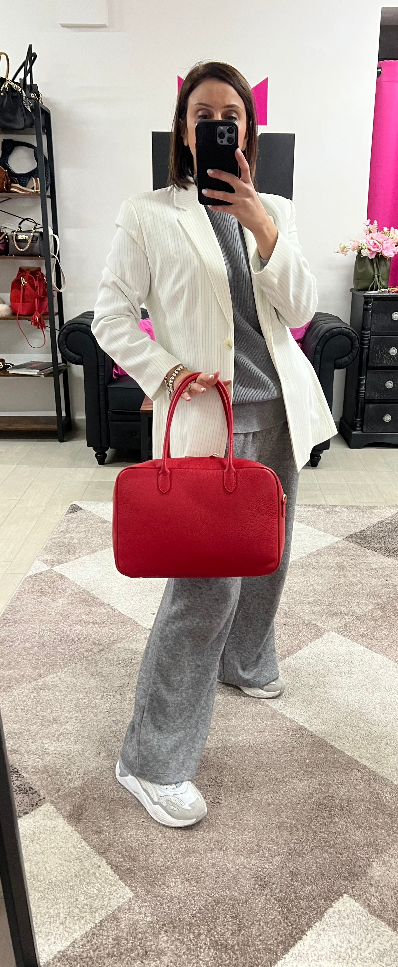 Red star briefcase