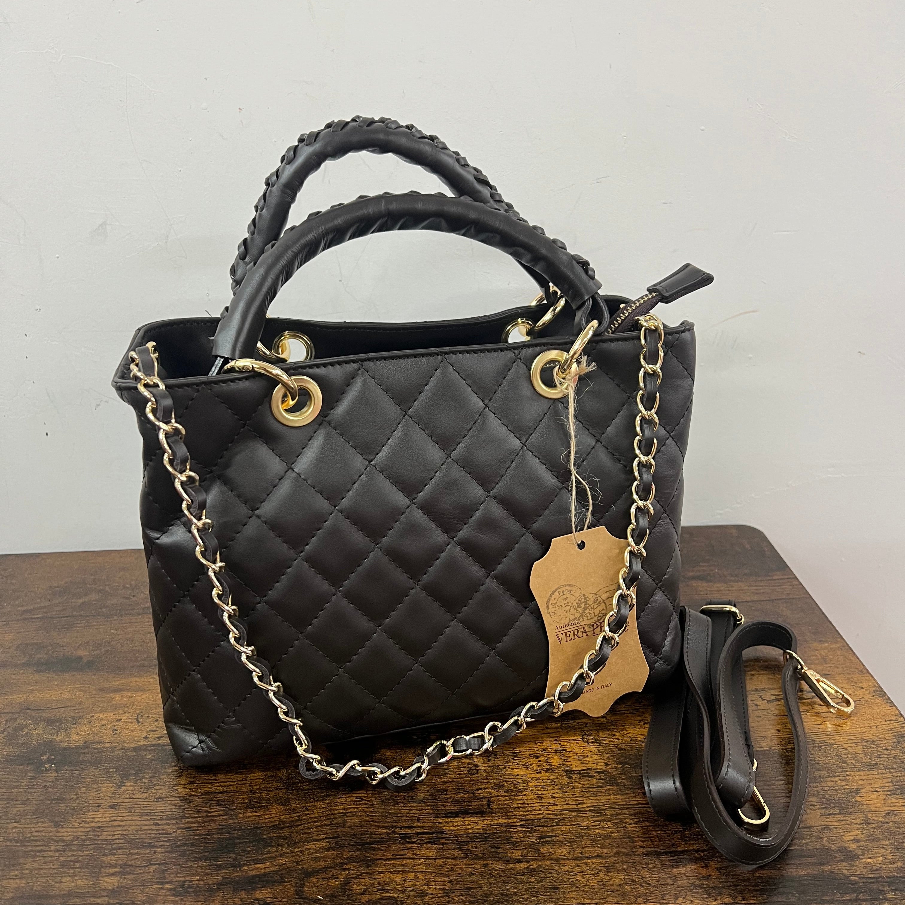 Lively dark brown midi