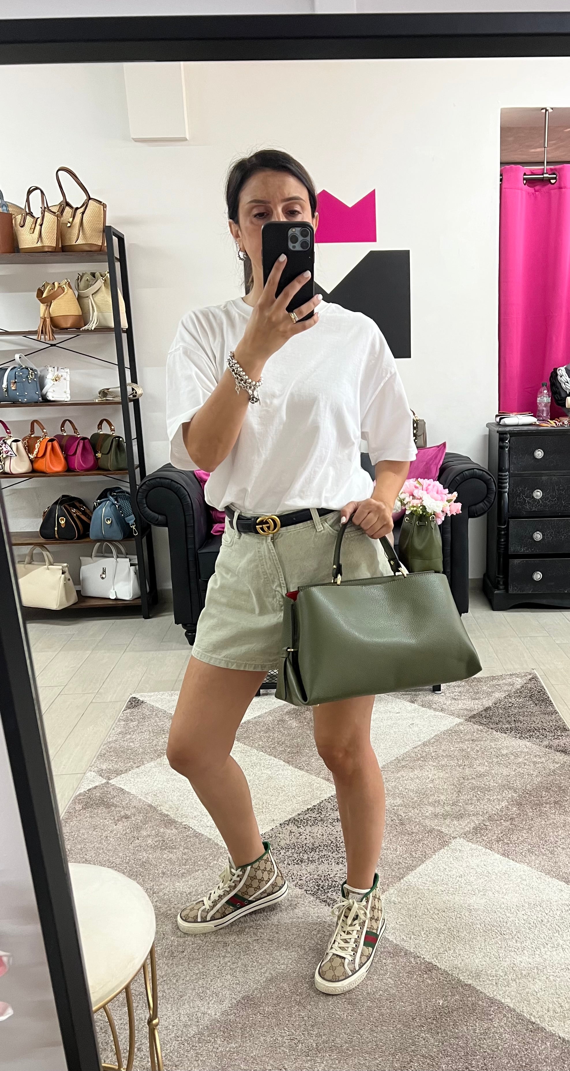 Arianna large military green