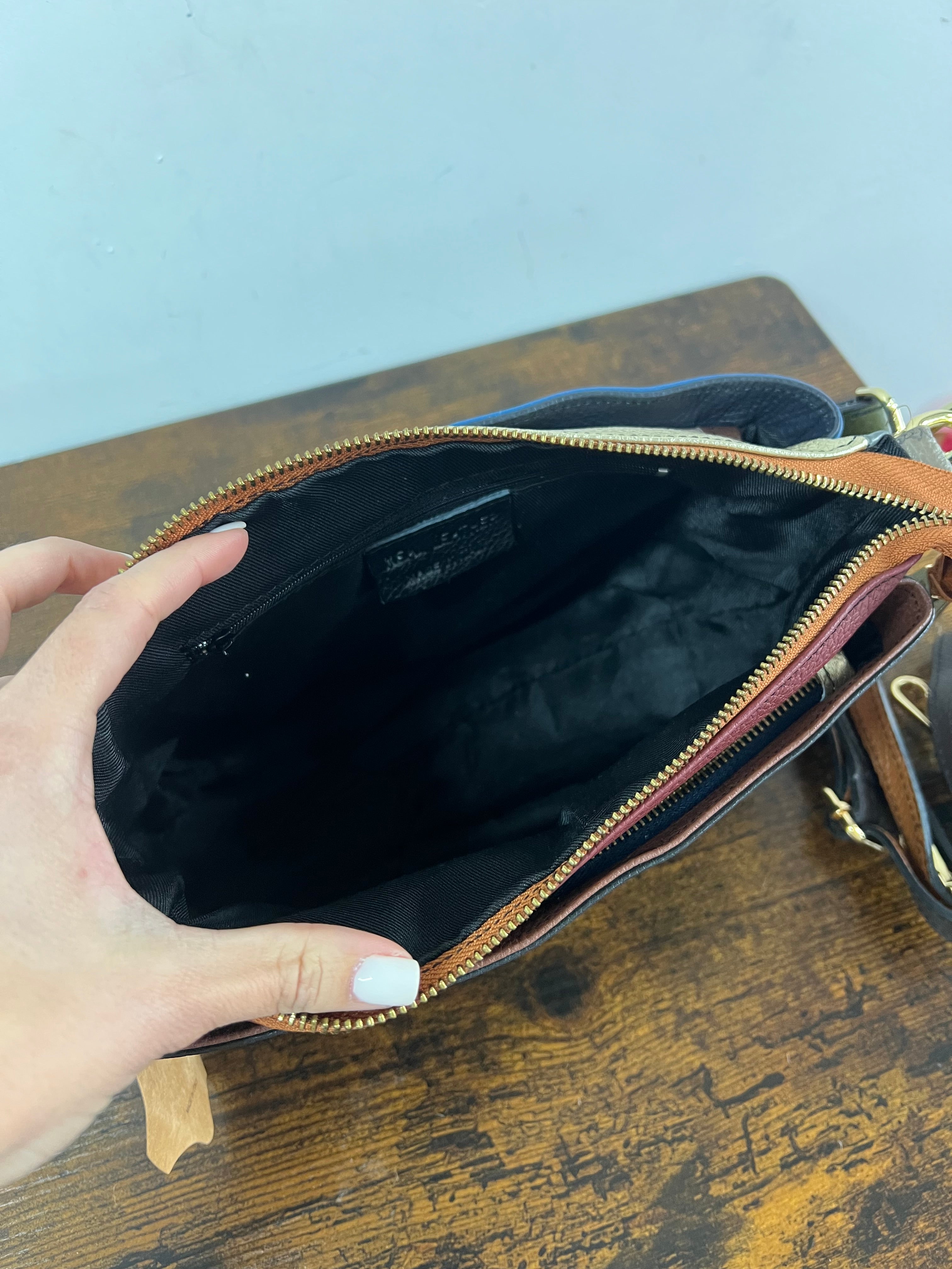 Borsetta patchwork carta da zucchero e nero