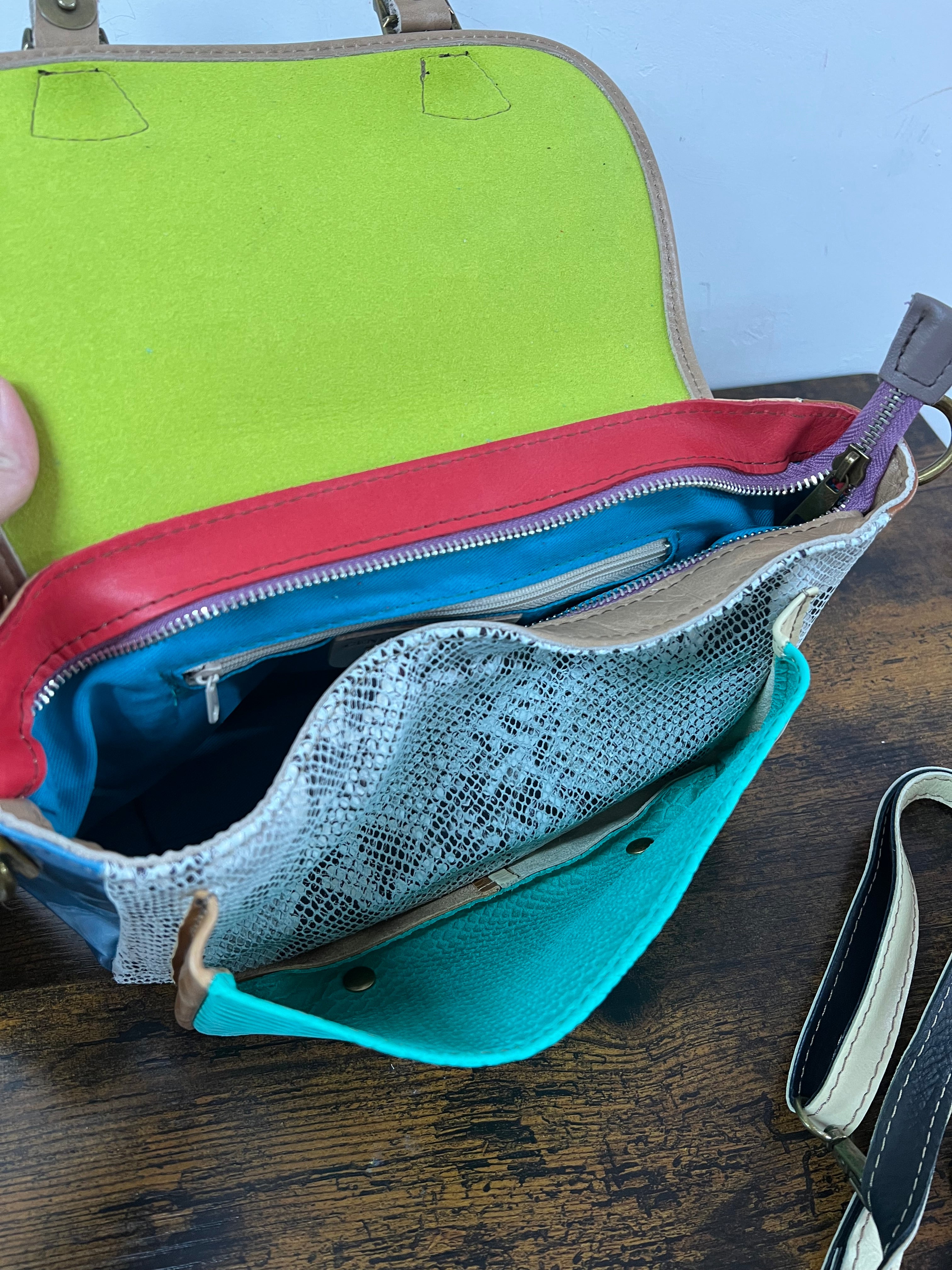 Country cartella patchwork quadri oro