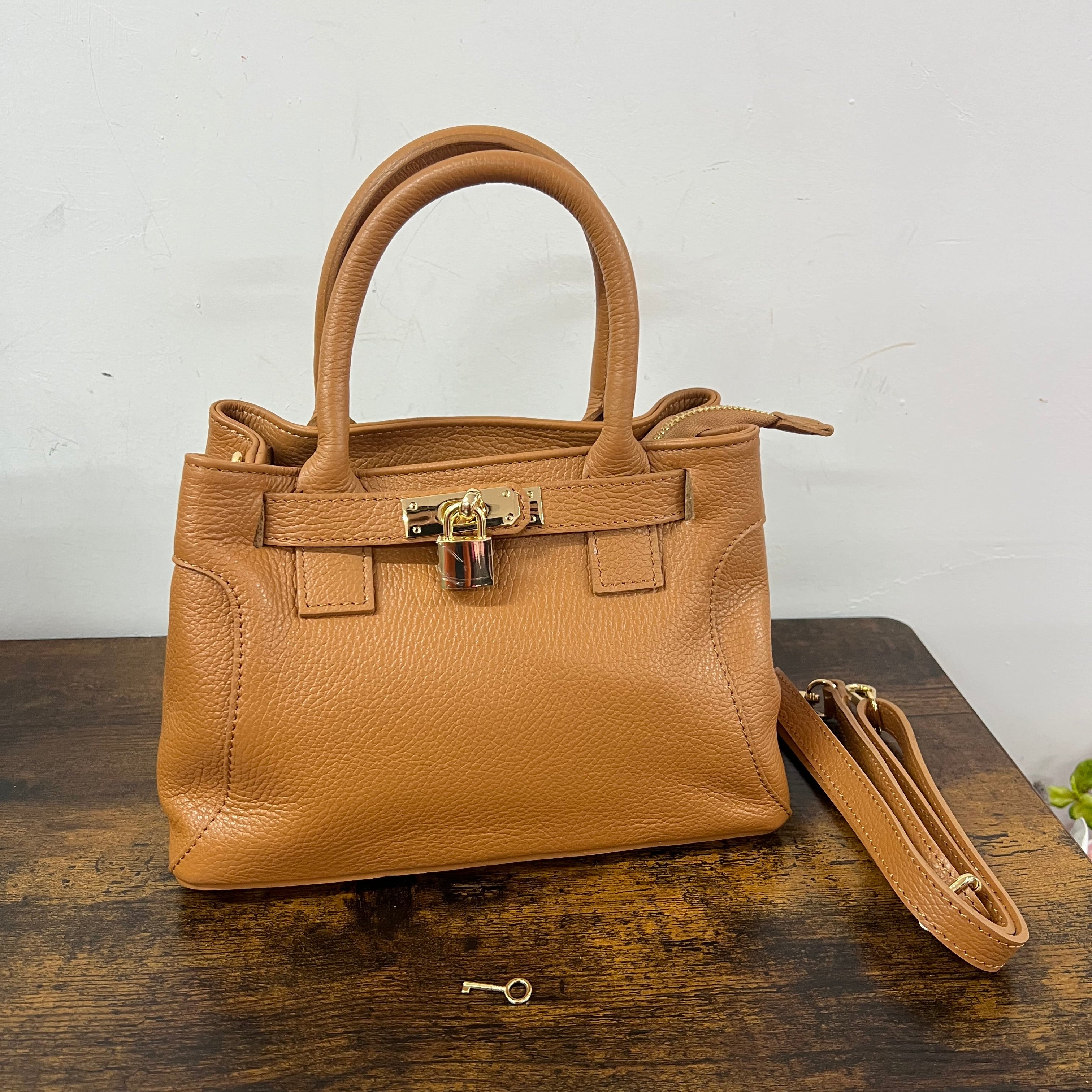 Shopper horse mini secret cuoio chiaro