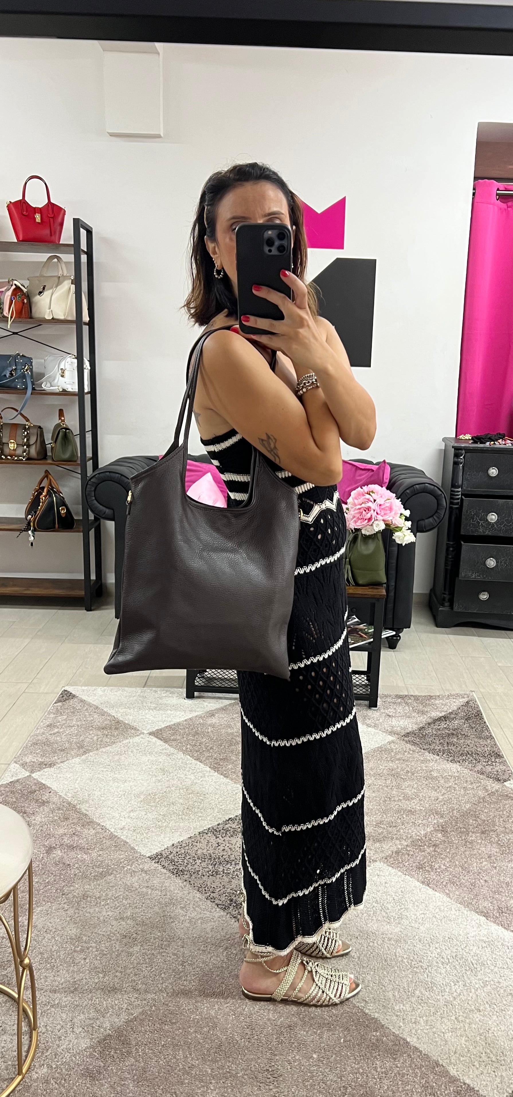 Shopper Mia testa di moro