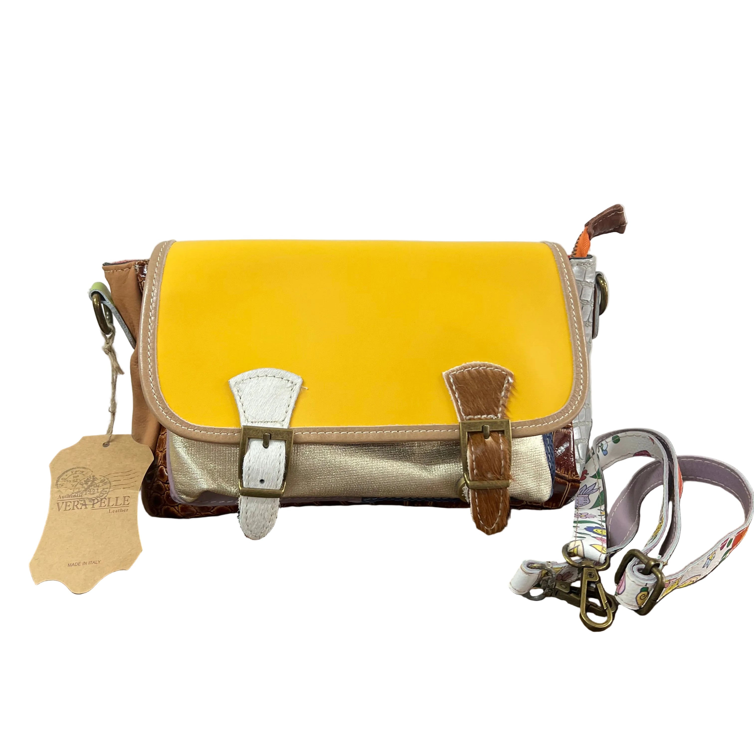 Country cartella patchwork yellow