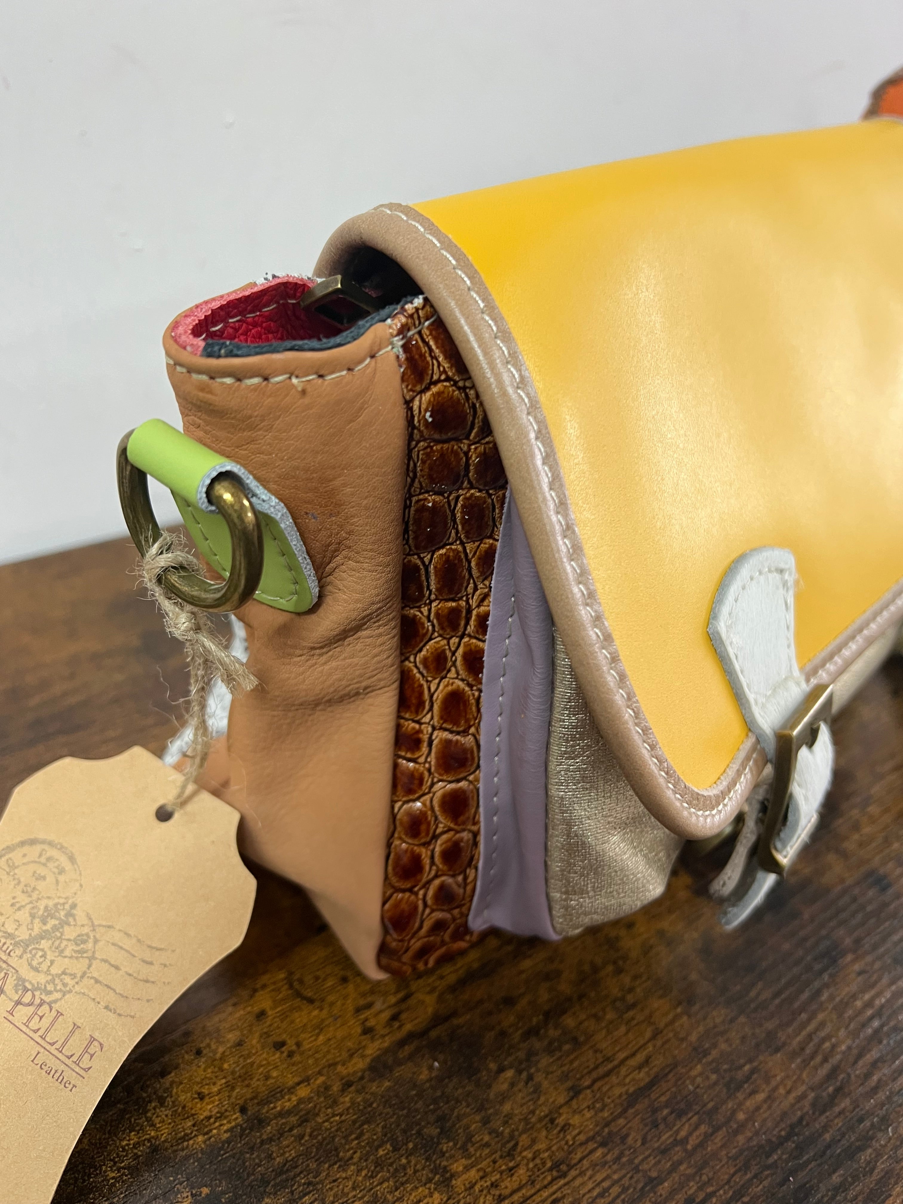 Country cartella patchwork yellow