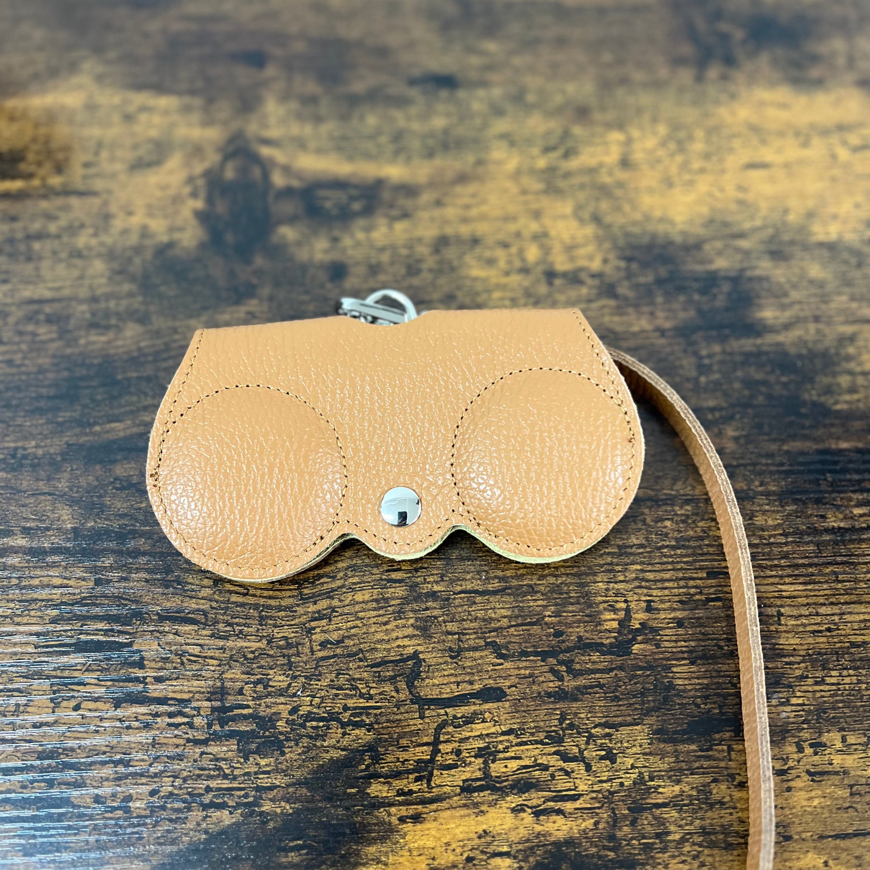 Glasses case z new light leather