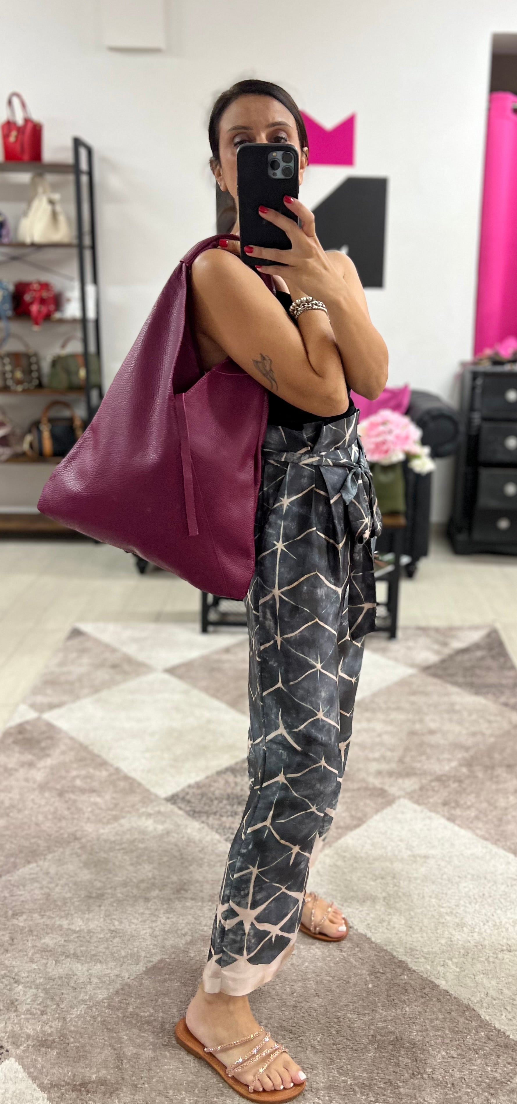 Shopper zz Michela amaranto