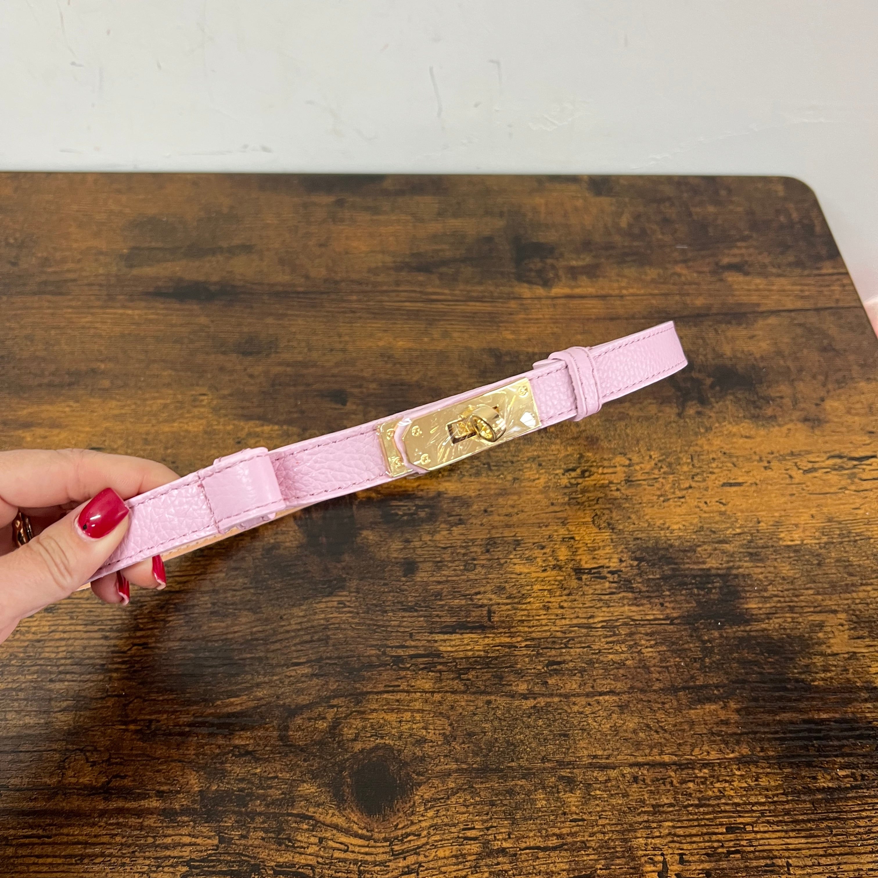 Cintura senza buchi rosa tenue