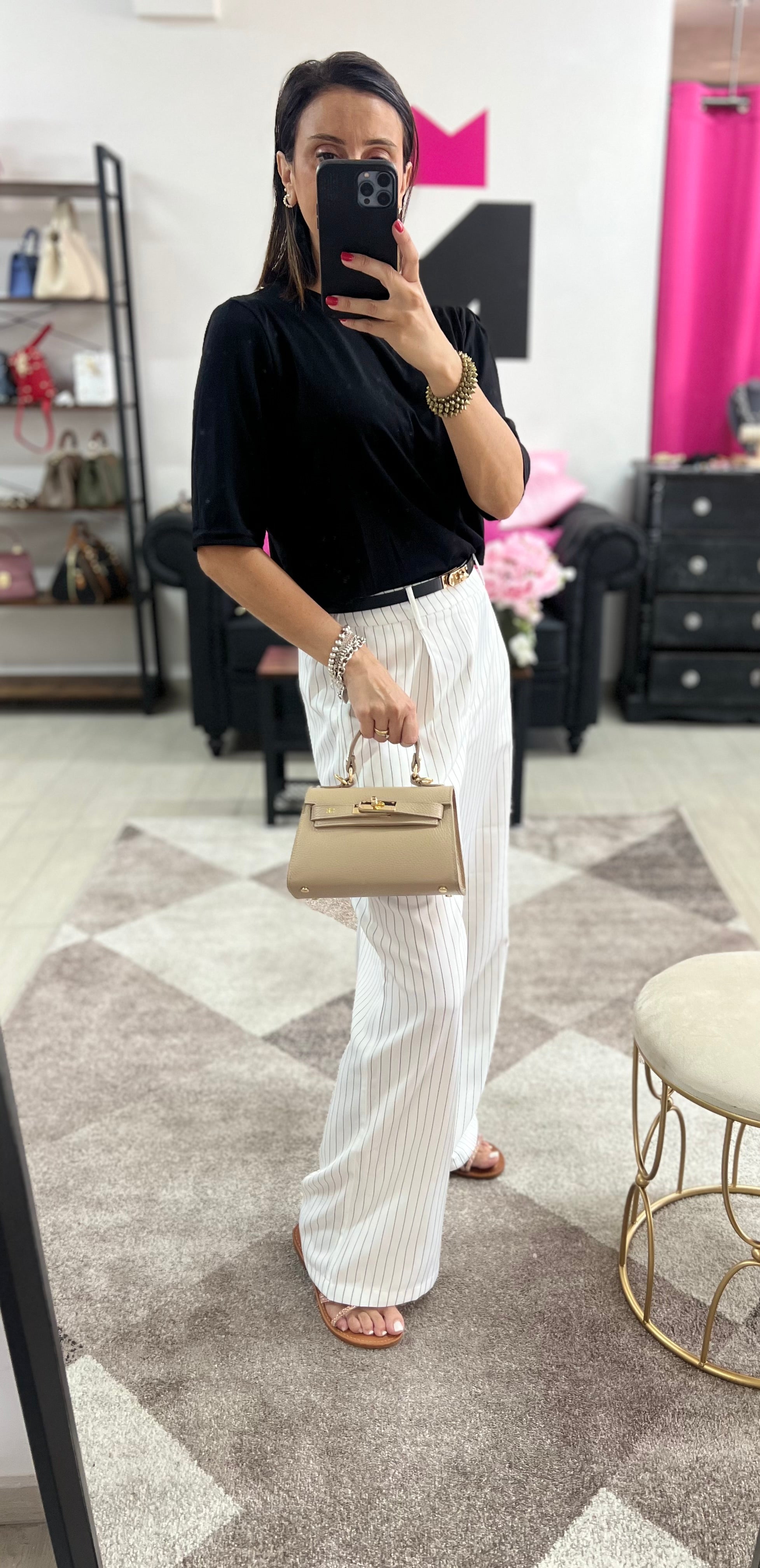 Kylie pocket tortora