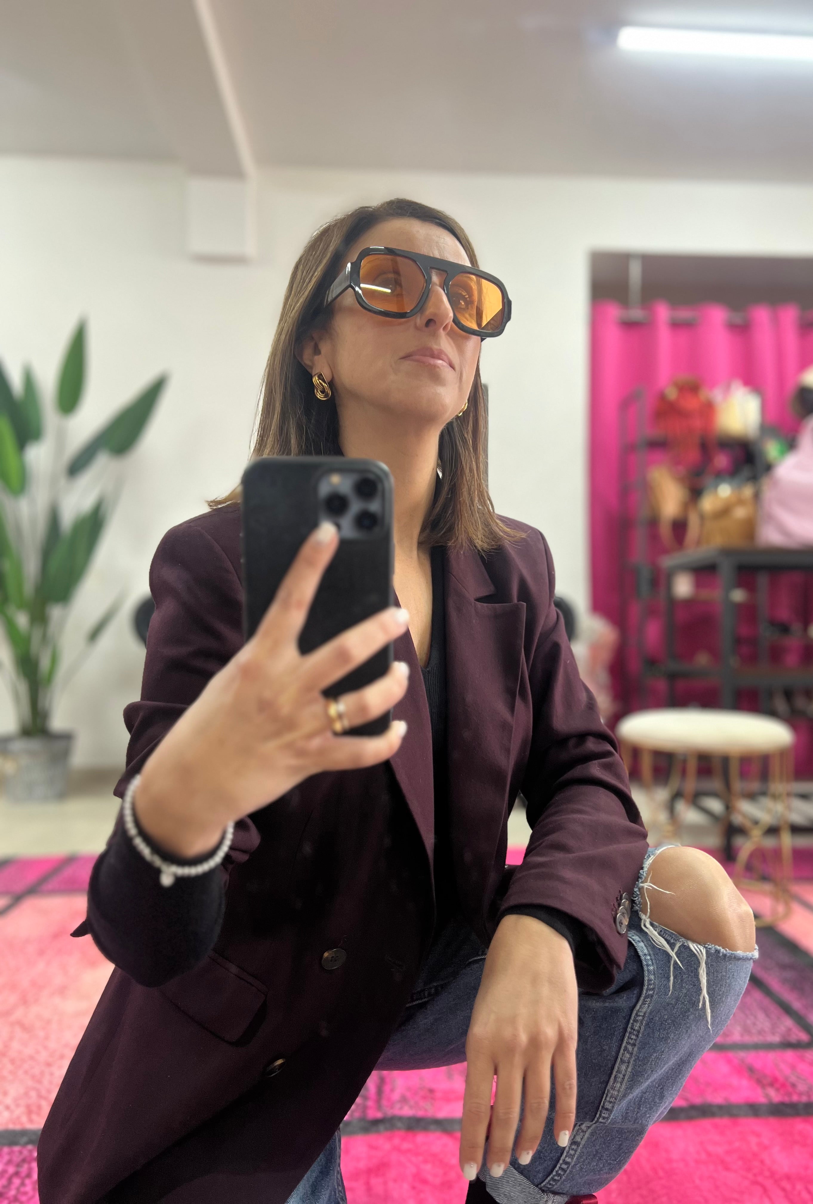 Mask plus lente arancio