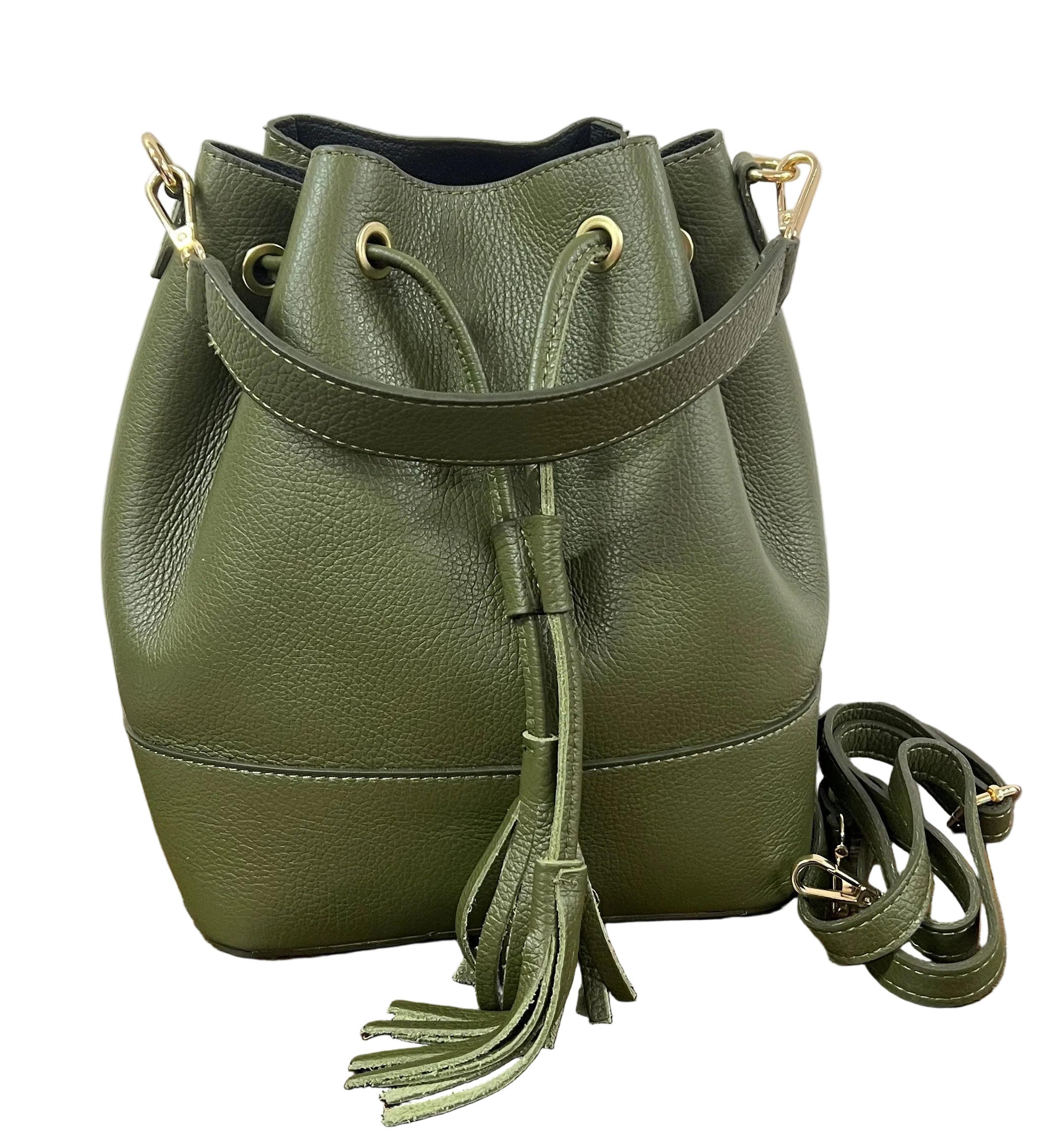 Sacchetto frange maxi verde militare