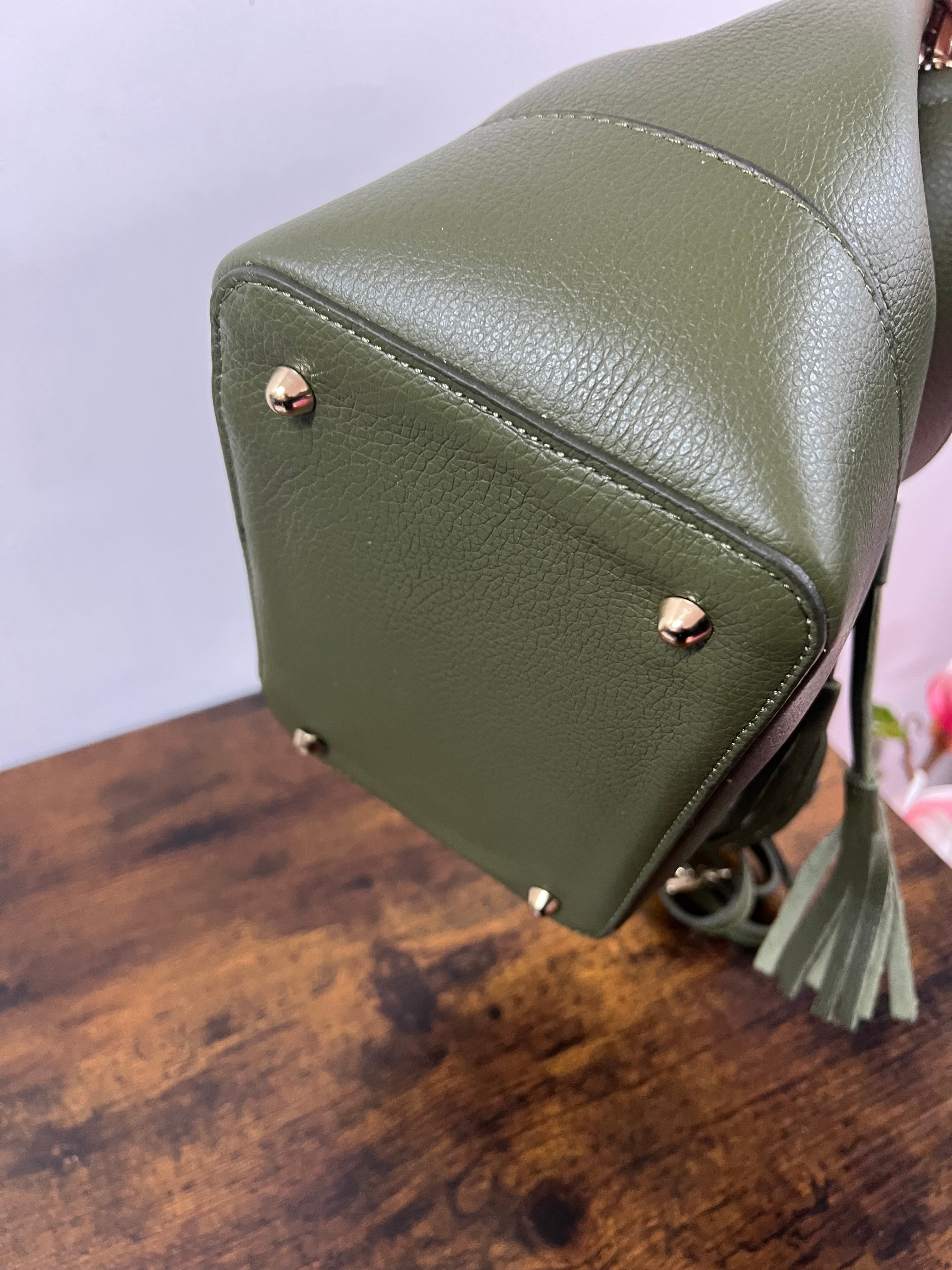 Sacchetto frange maxi verde militare