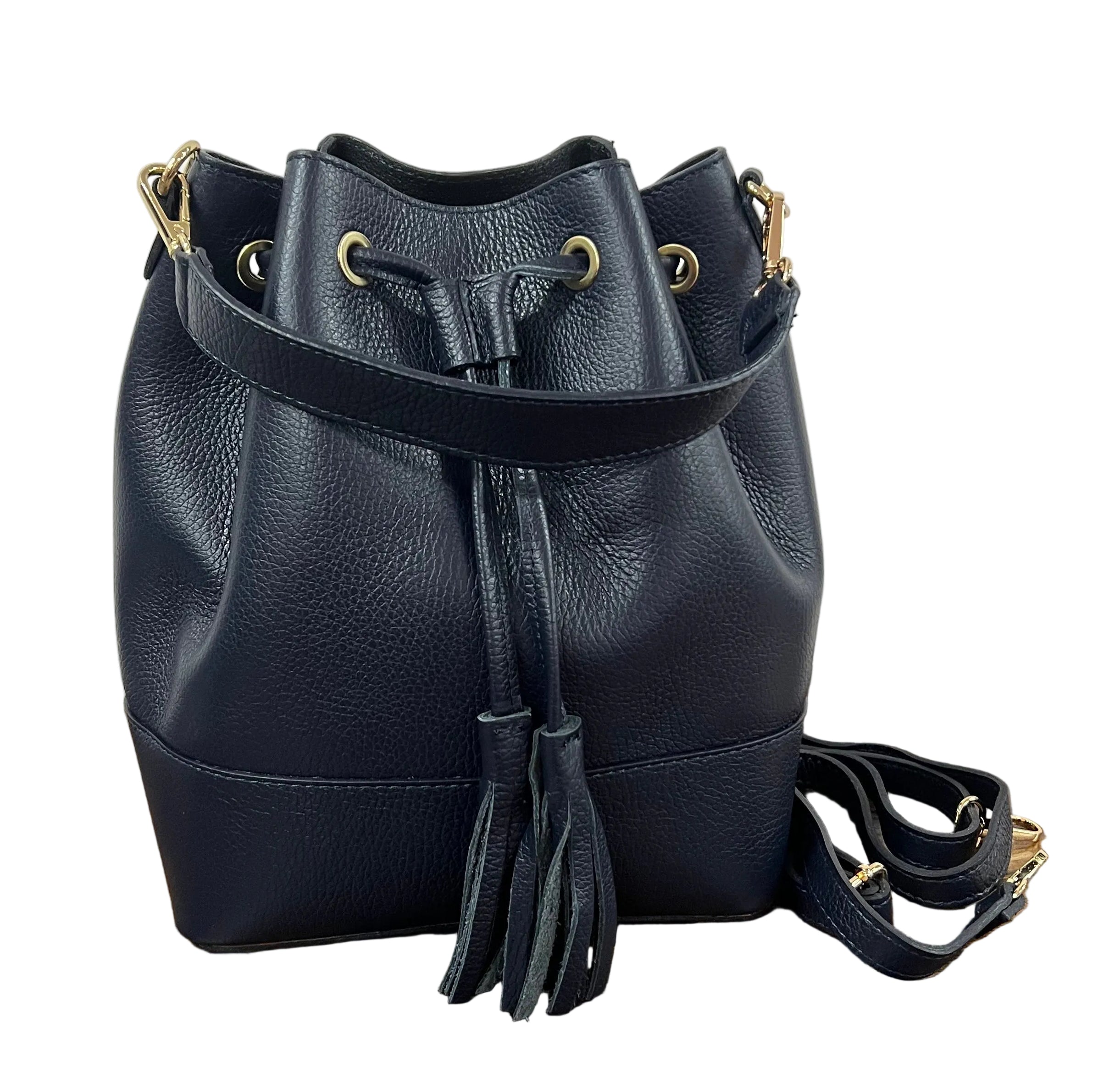 Sacchetto frange maxi blu navy