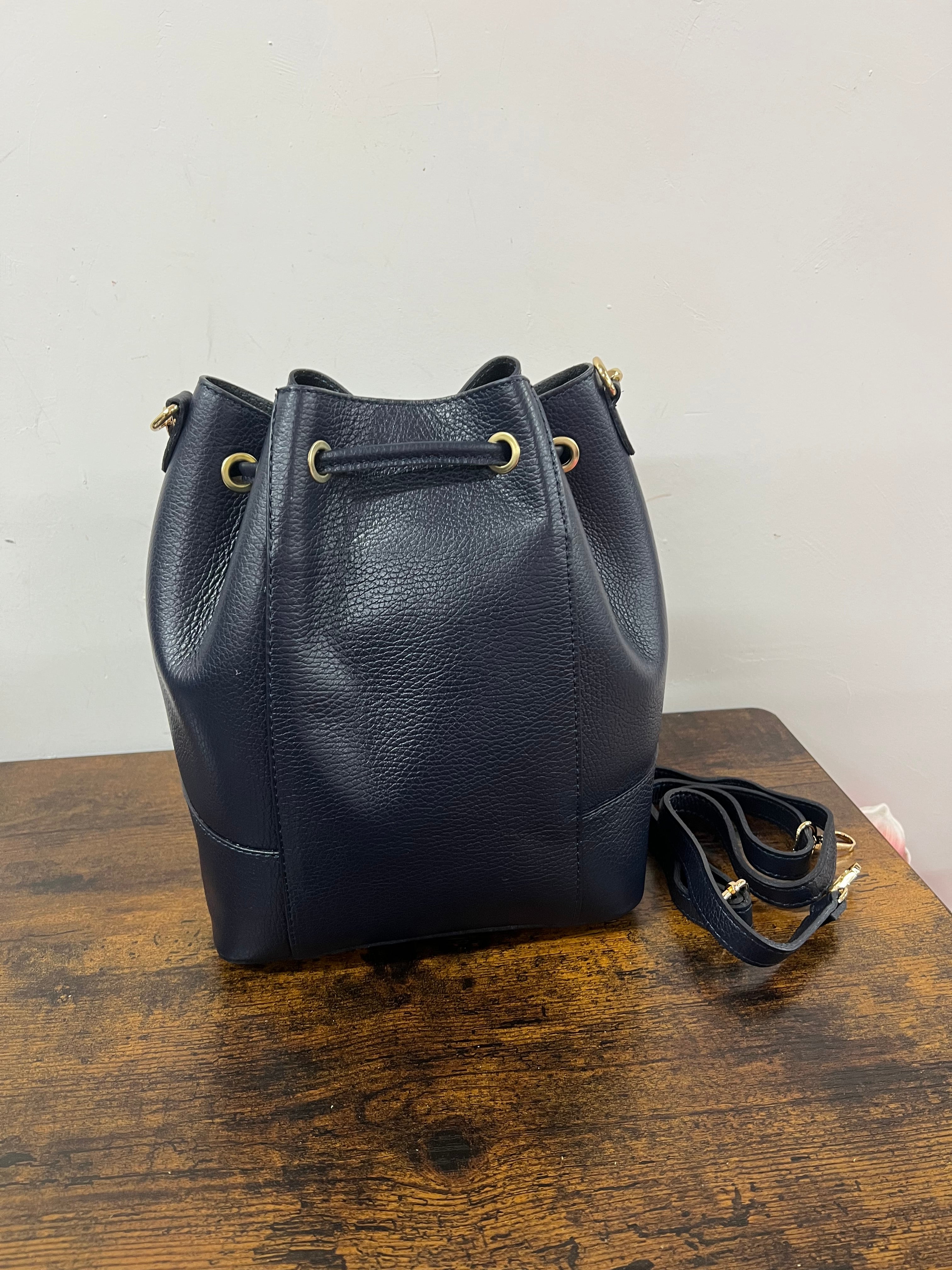 Sacchetto frange maxi blu navy