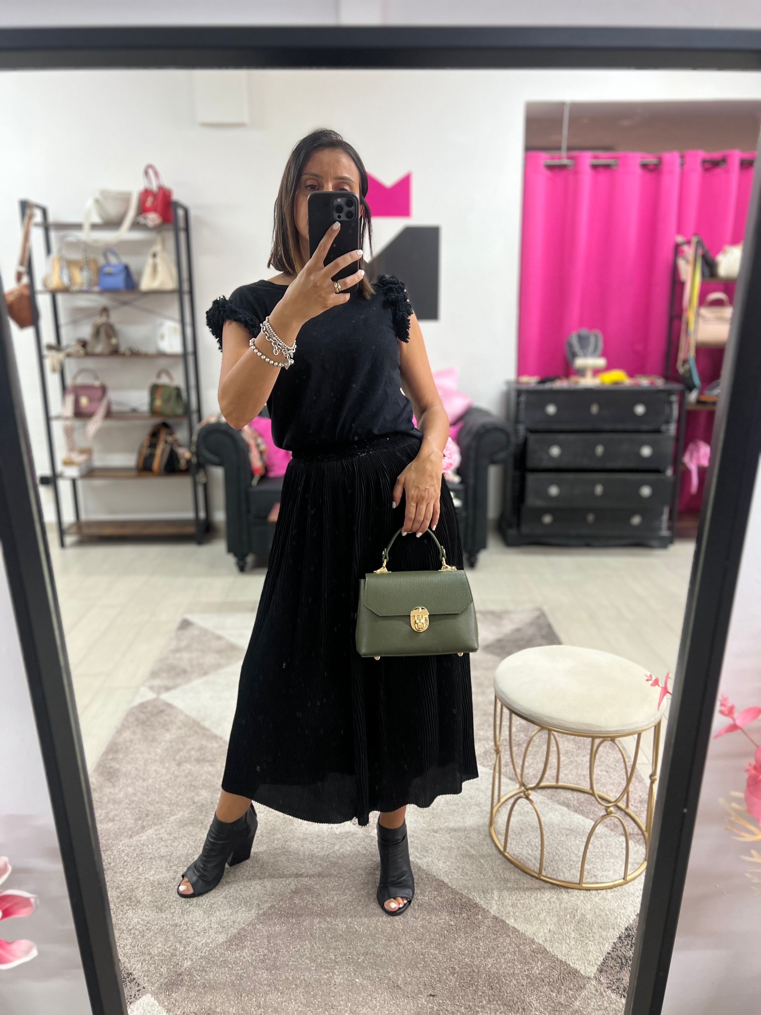 Clarissa military green mini