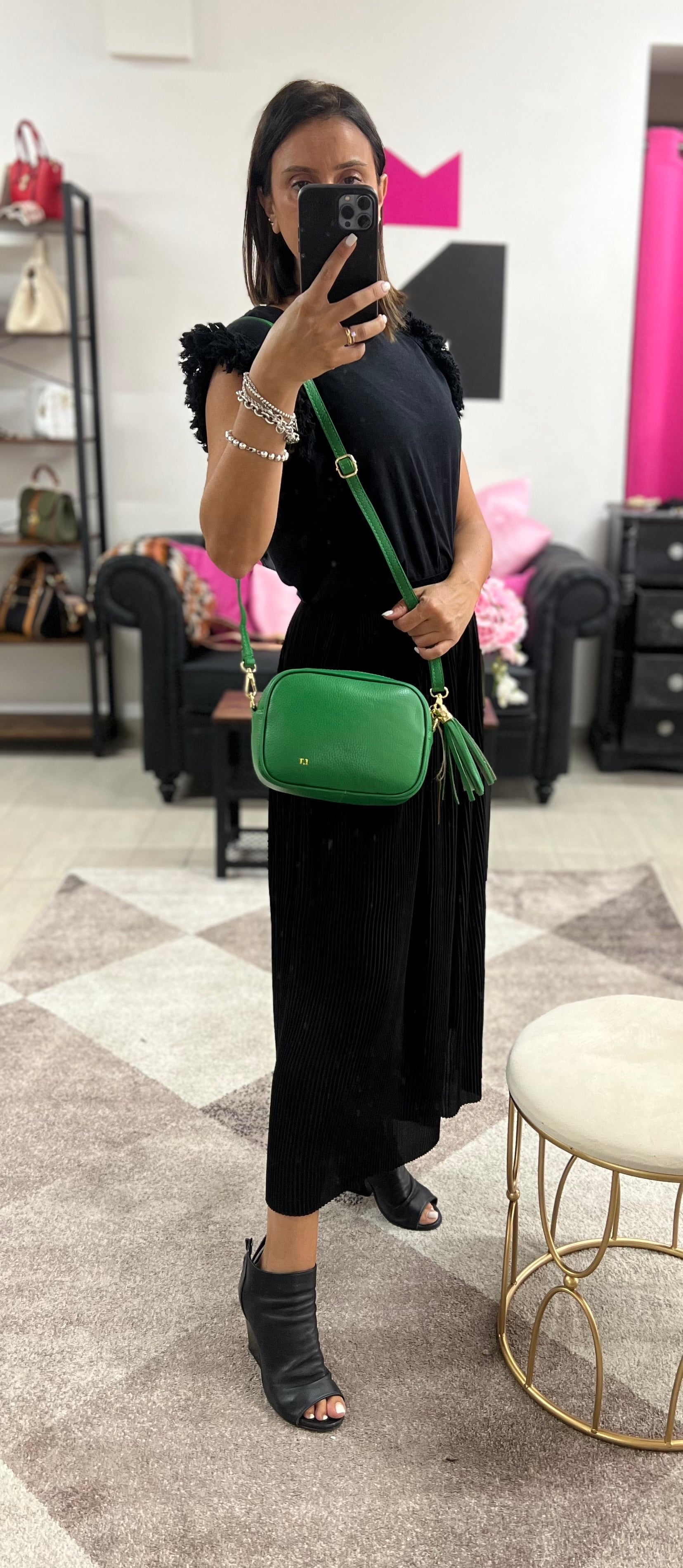 Camerabag mini verde smeraldo