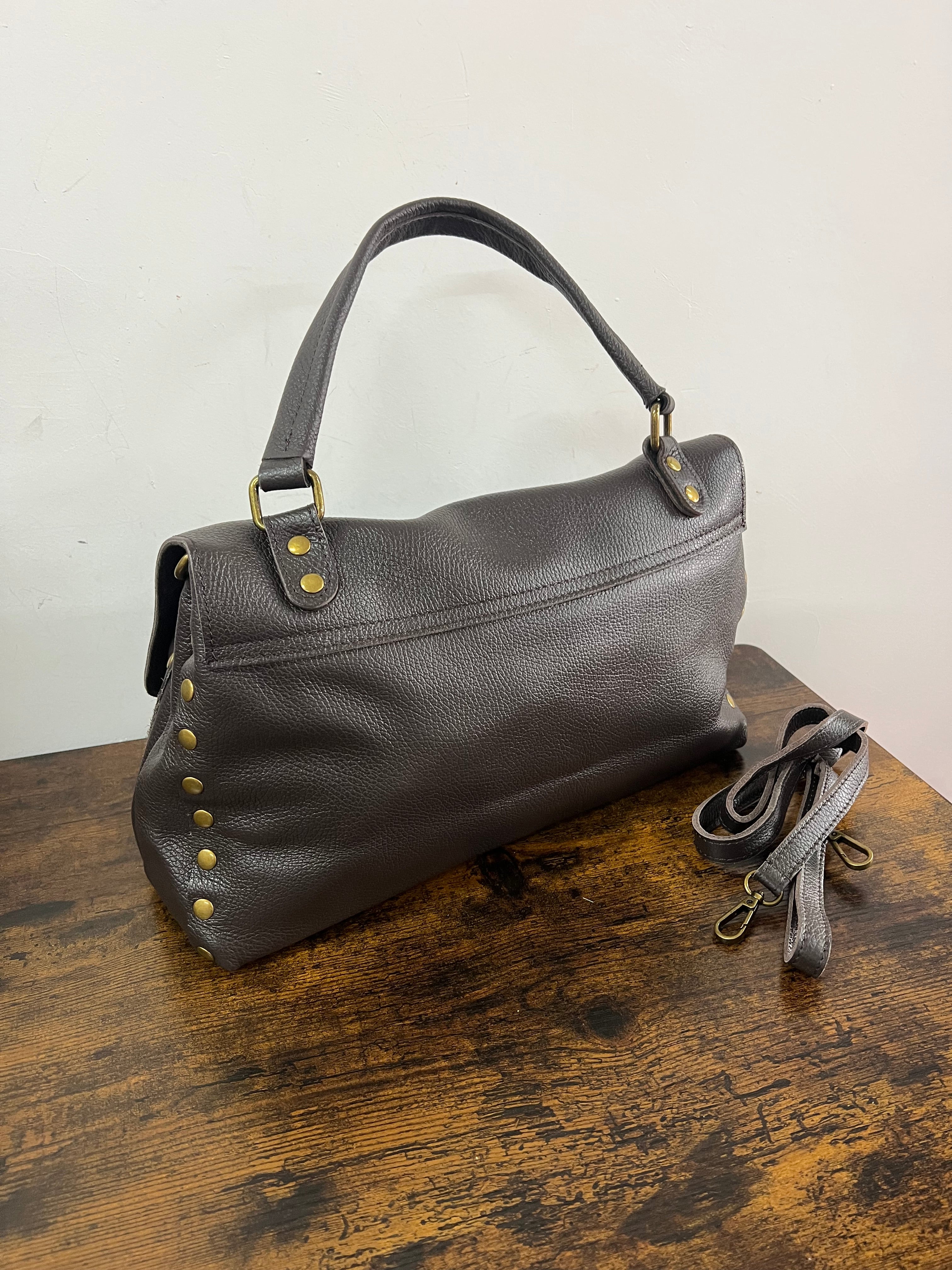 Country bag monocolore maxi testa di moro