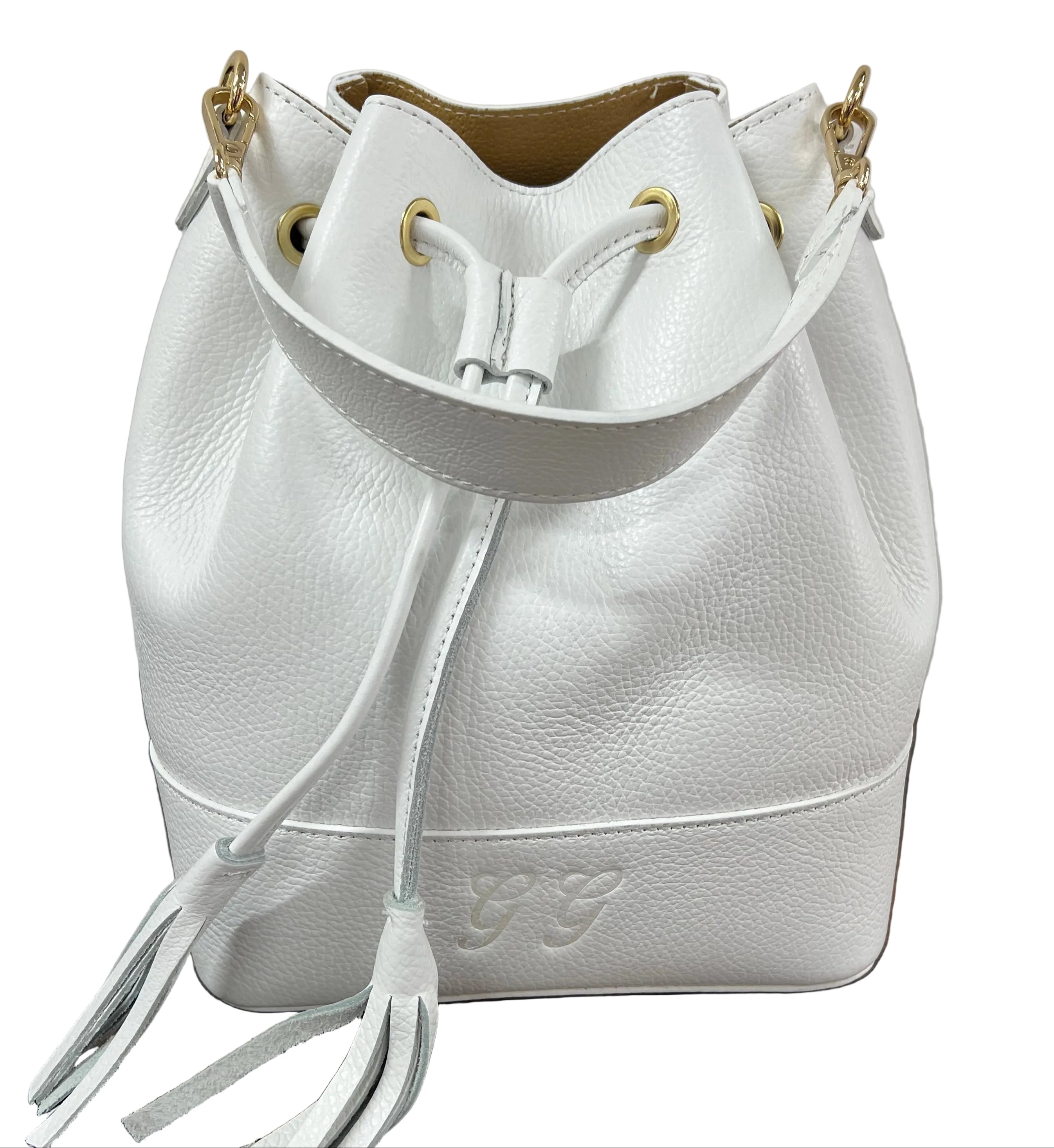 Sacchetto frange maxi bianco