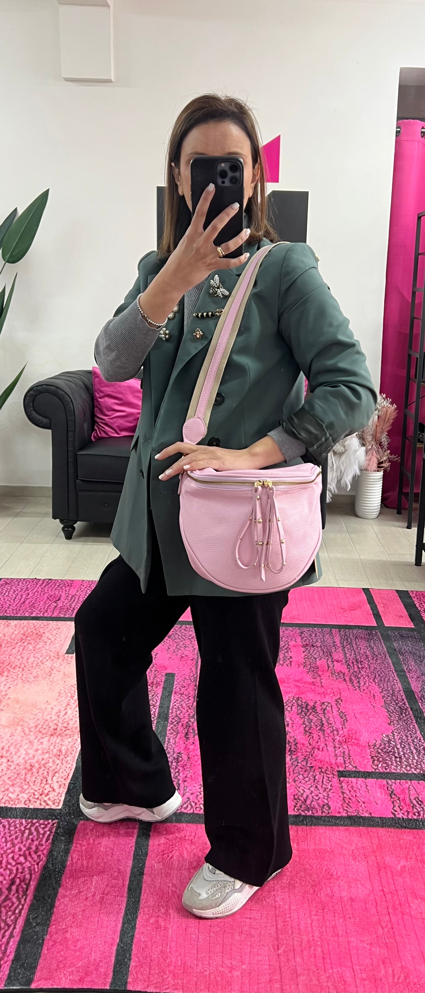 Marsupione rosa tenue