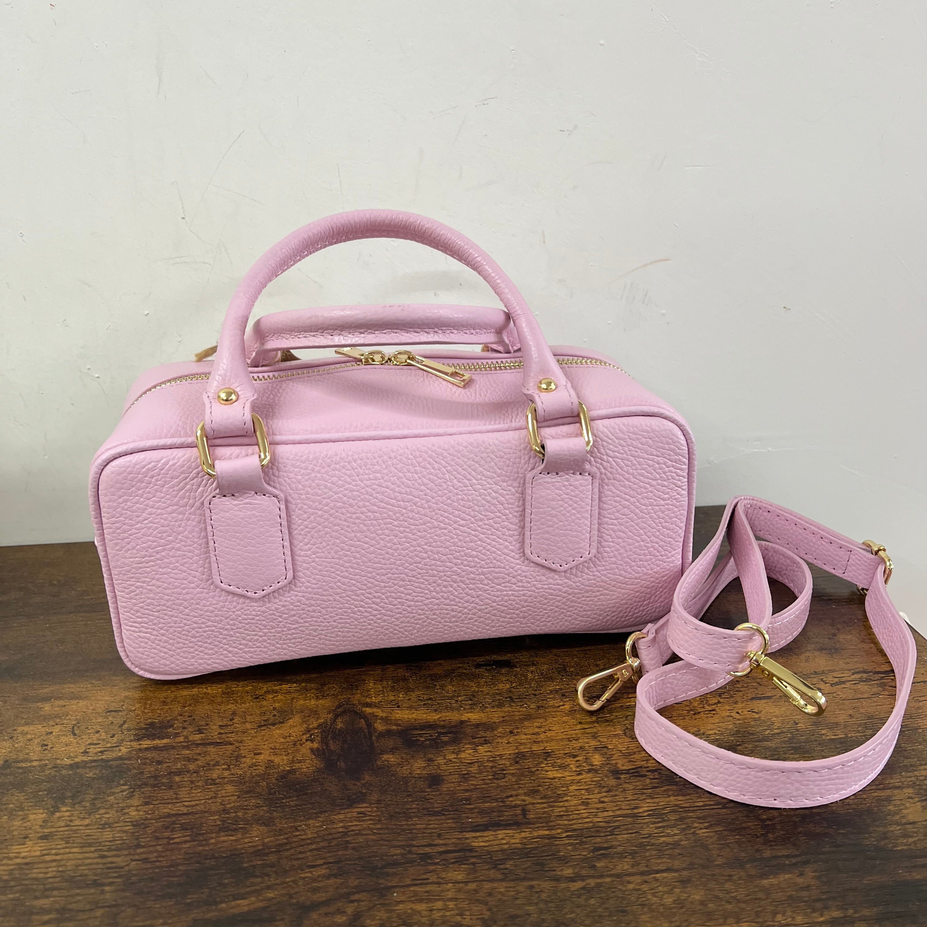 Bauletto rettangolare rosa tenue